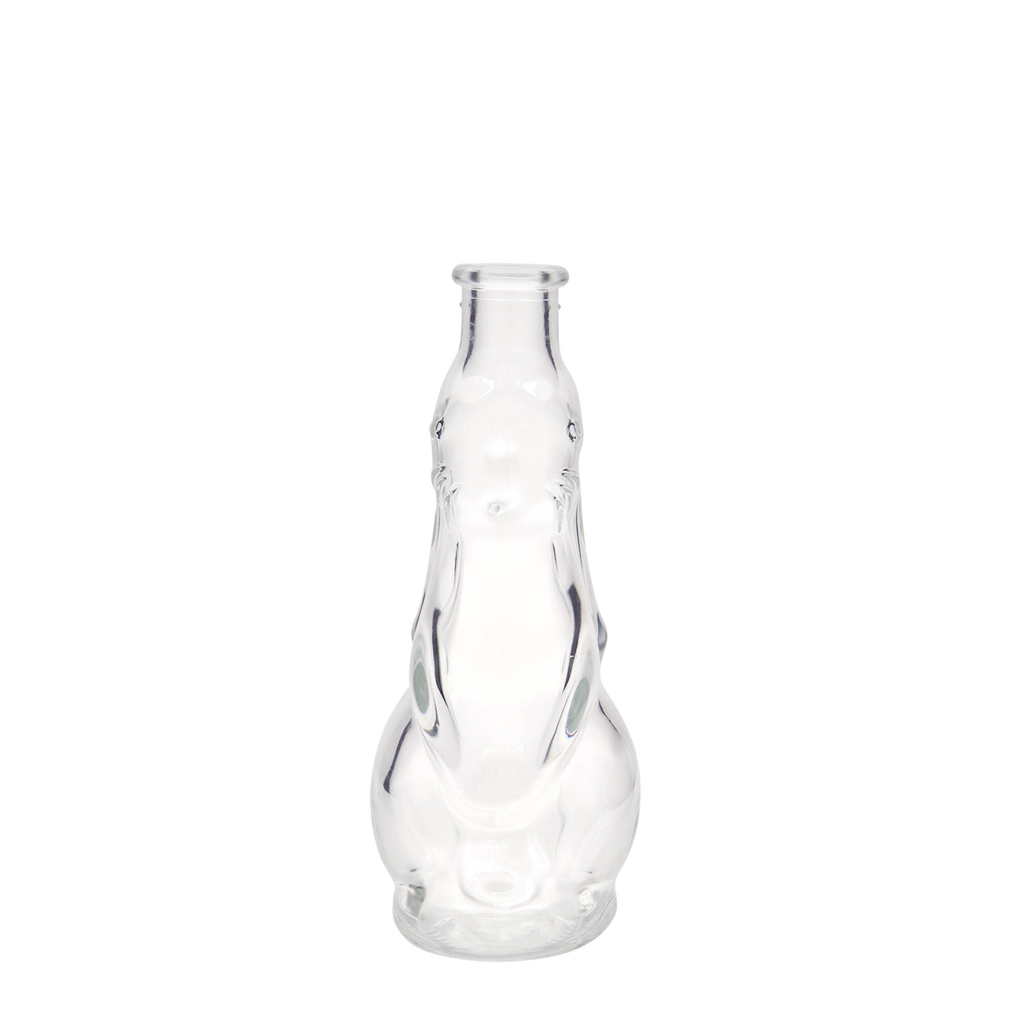 200 ml lasipullo 'Jänis', suuaukko: korkki