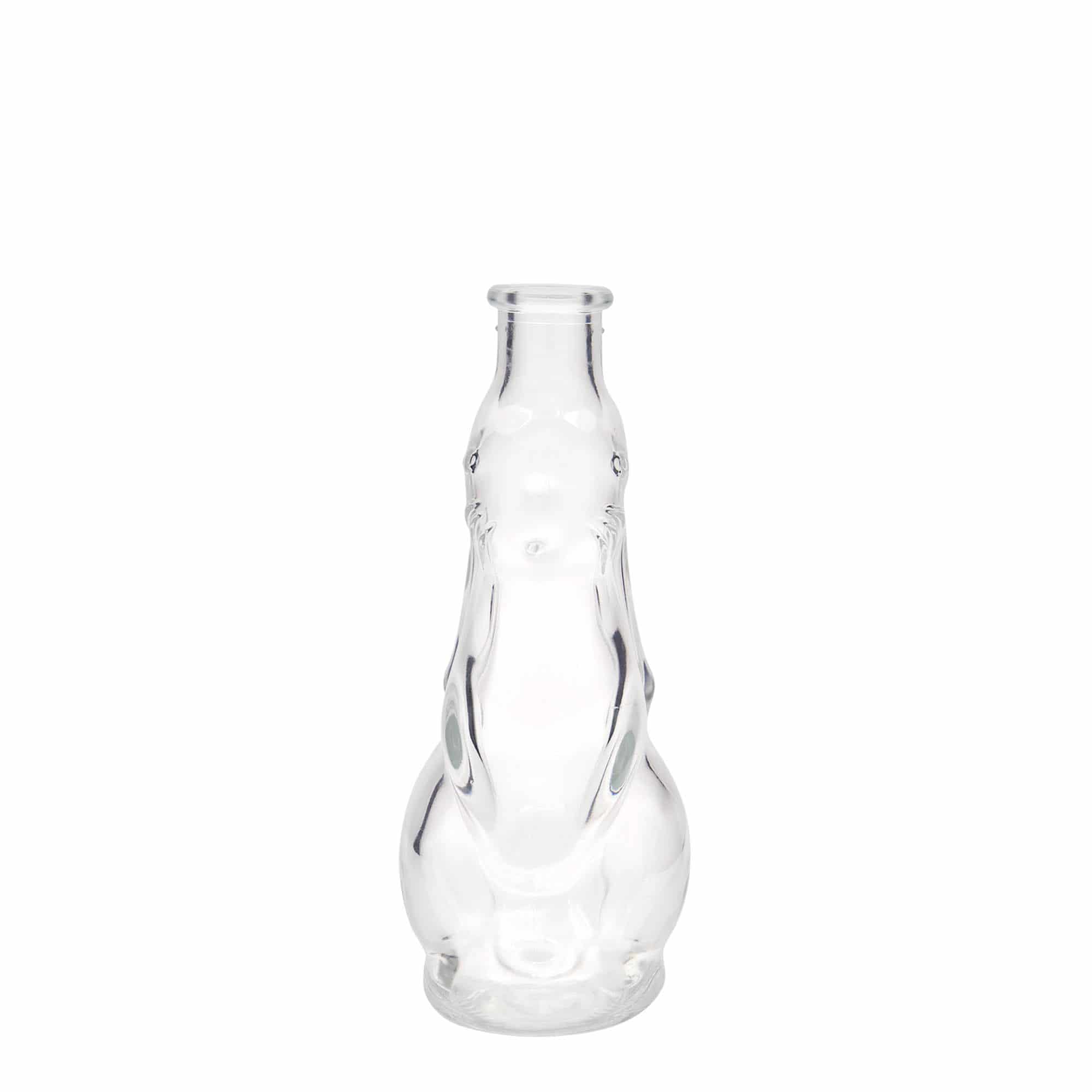 200 ml lasipullo 'Jänis', suuaukko: korkki