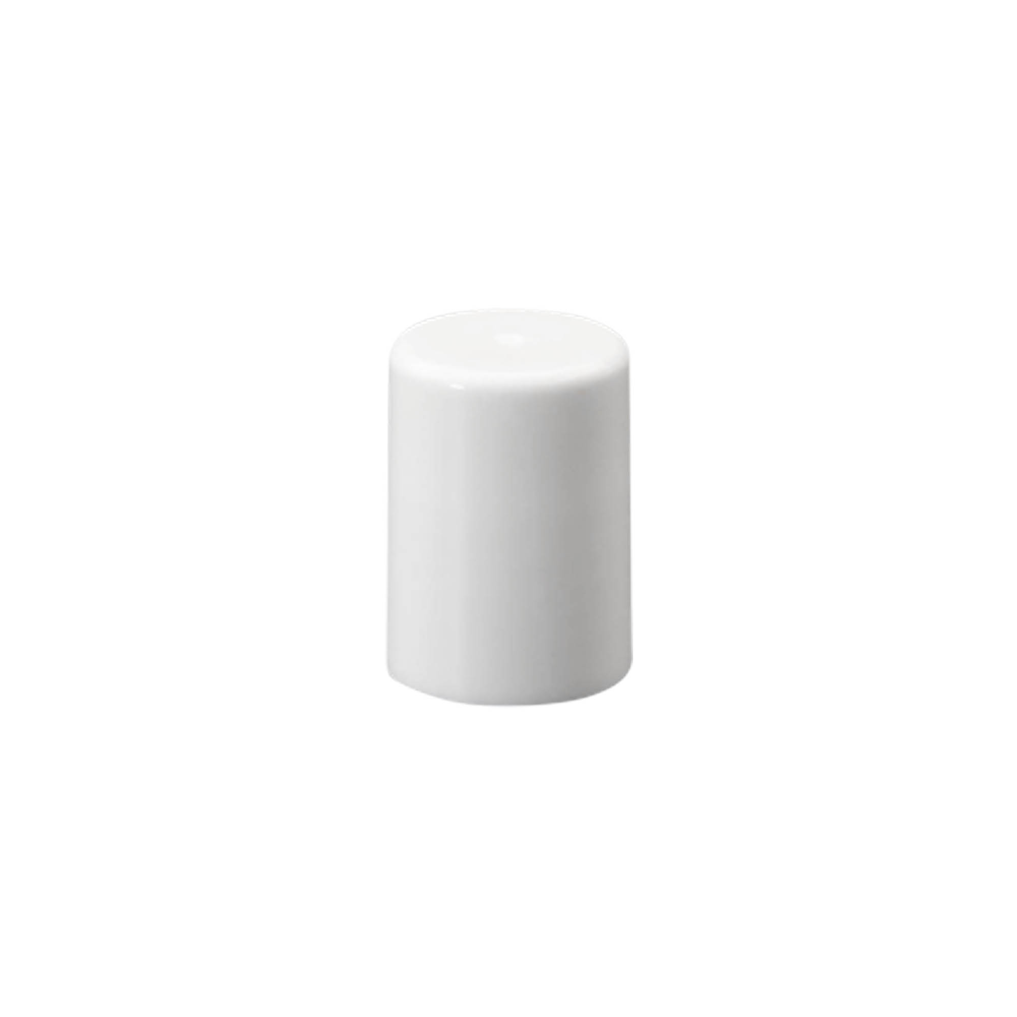 Korkki 10 ml roll-on-pulloon, PP-muovia, valkoinen, suukappaleelle: ruuvikorkki