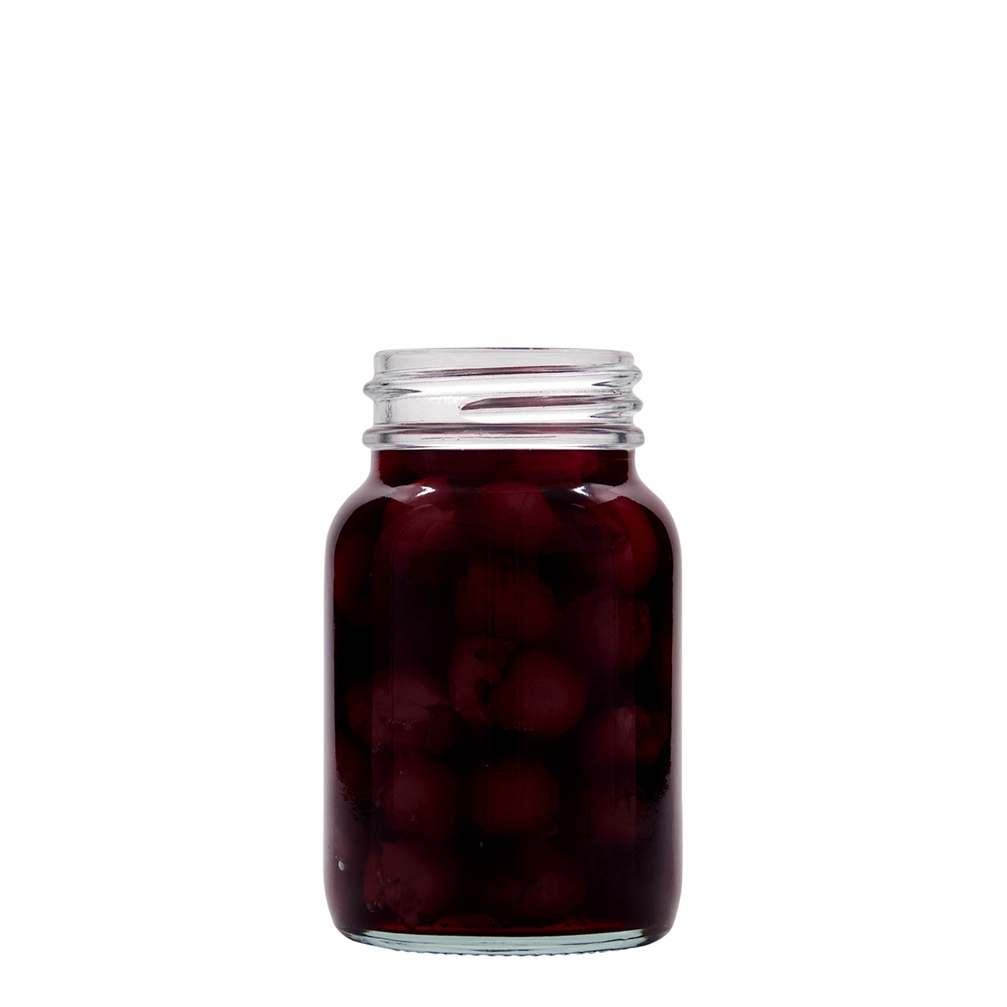 250 ml leveäkaulainen lasi, suuaukon koko: DIN 55