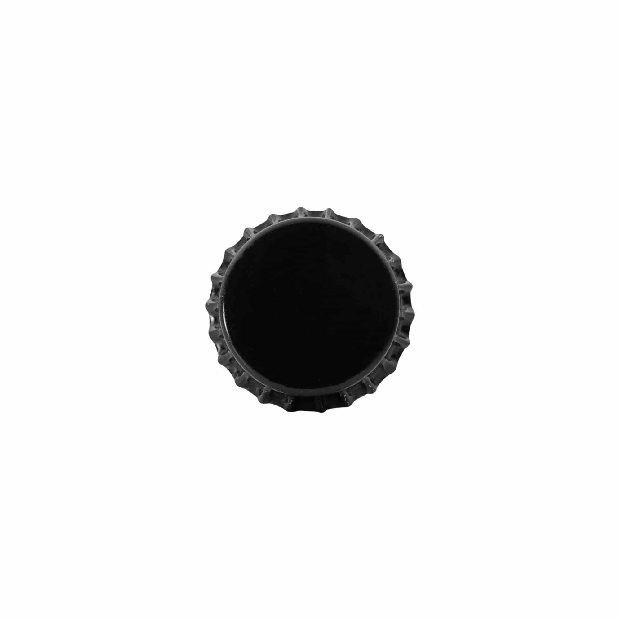 Kruunukorkit 29 mm, metalli, musta
