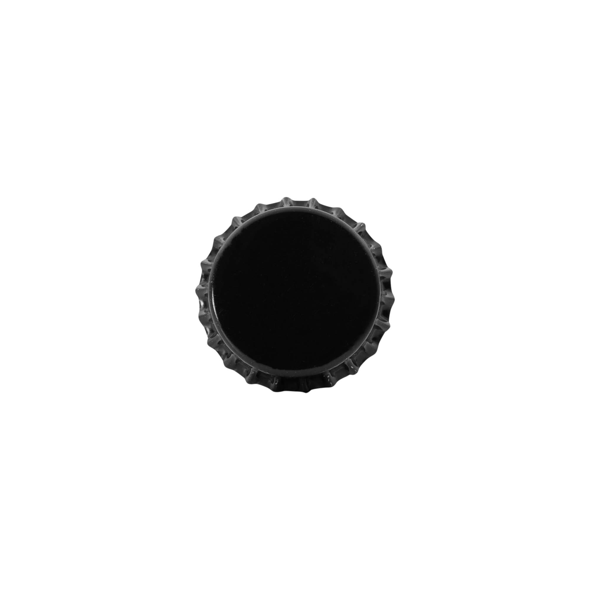 Pullonkorkki 29 mm, metalli, musta Pullonkorkki 29 mm, metalli, musta