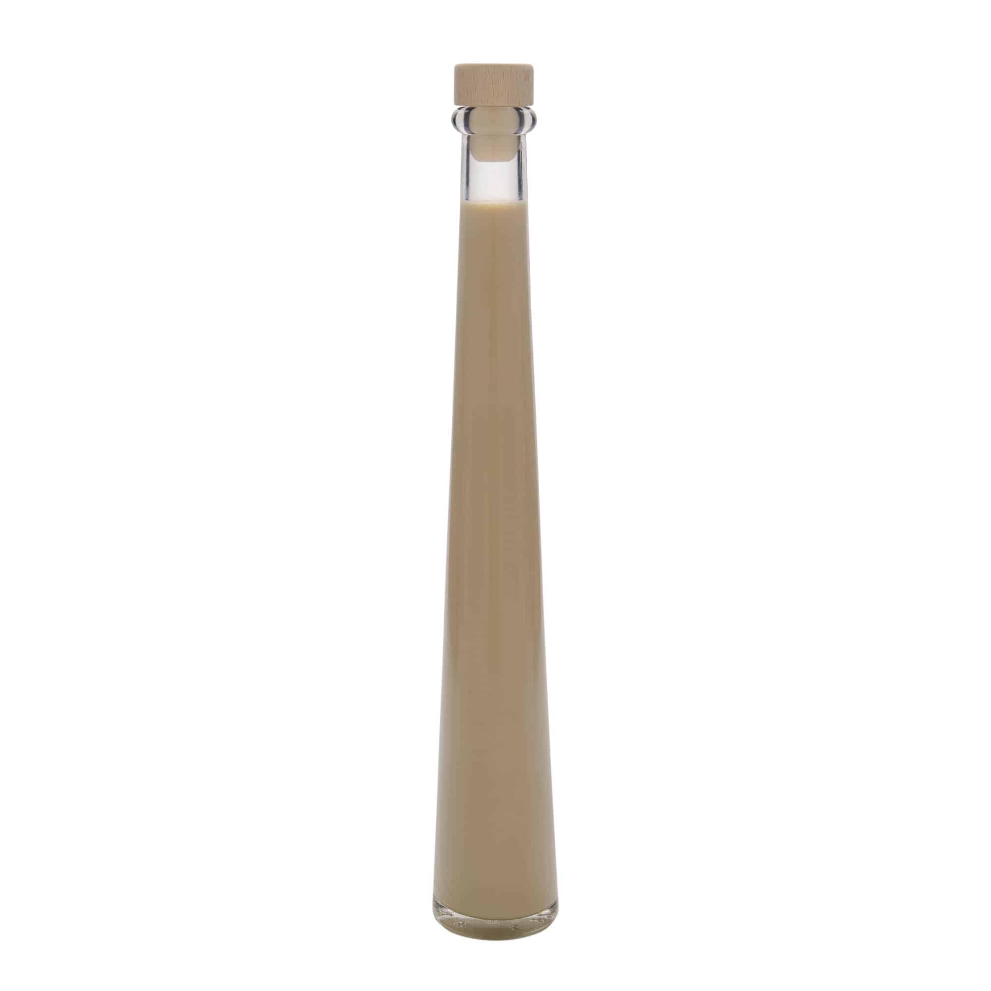 200 ml lasipullo 'Dama Rondo', suu: korkki