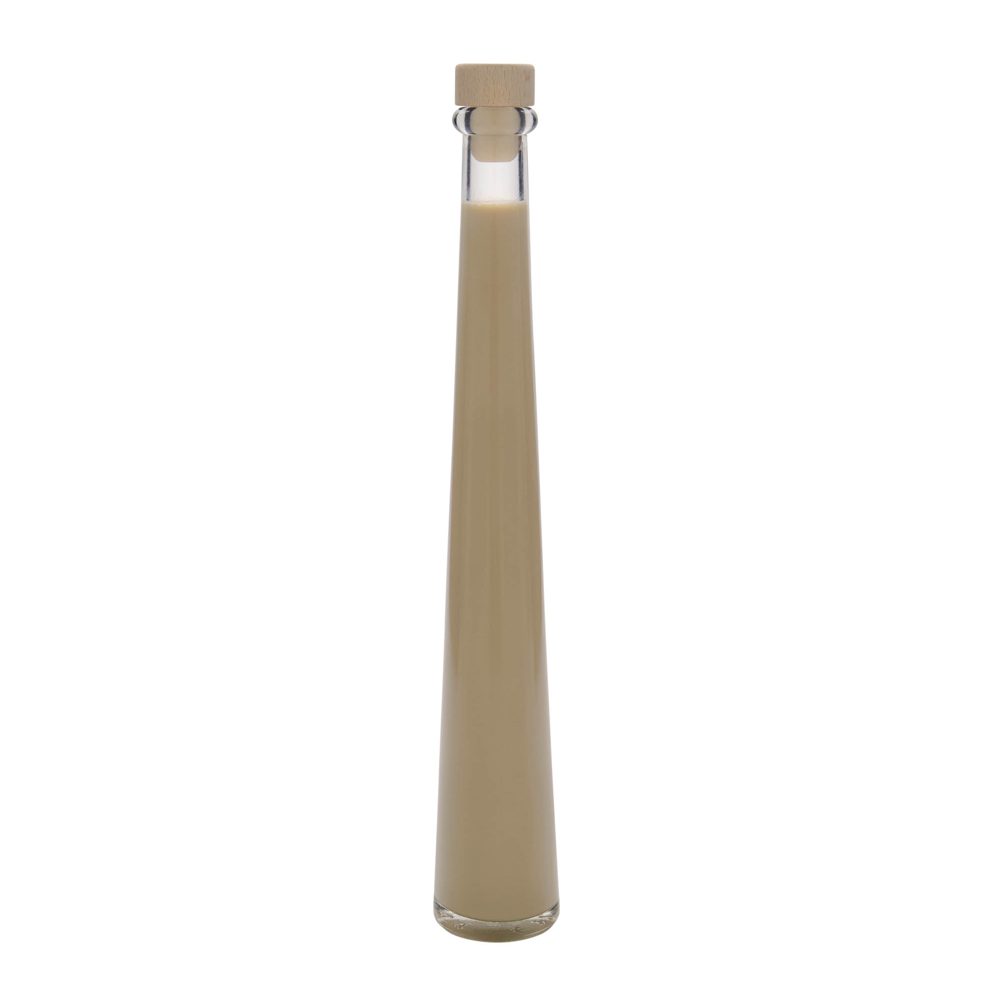 200 ml lasipullo ”Dama Rondo”, suuaukko: korkki