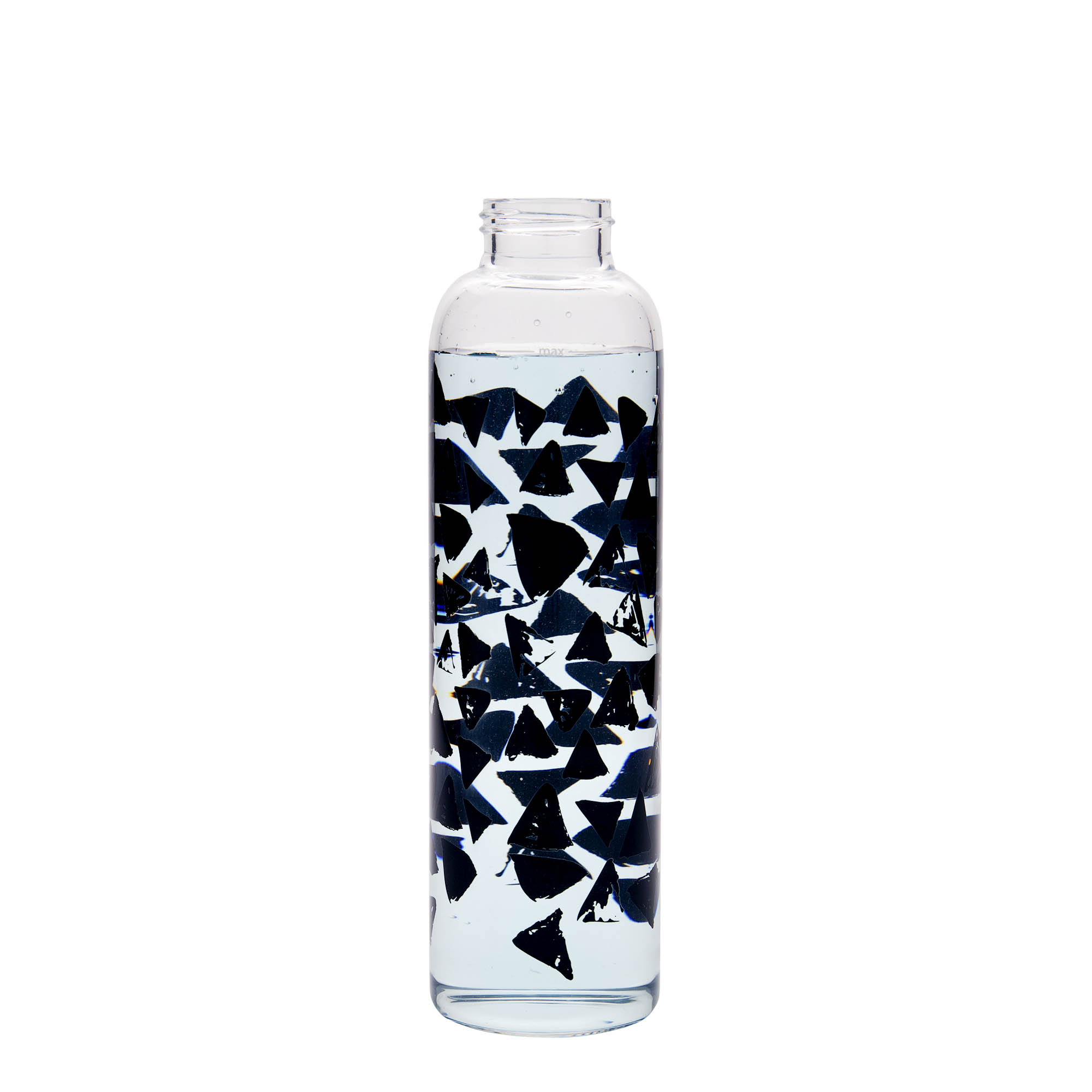 500 ml juomapullo ”Perseus - Mustat kolmiot”, suuaukko: ruuvikorkki