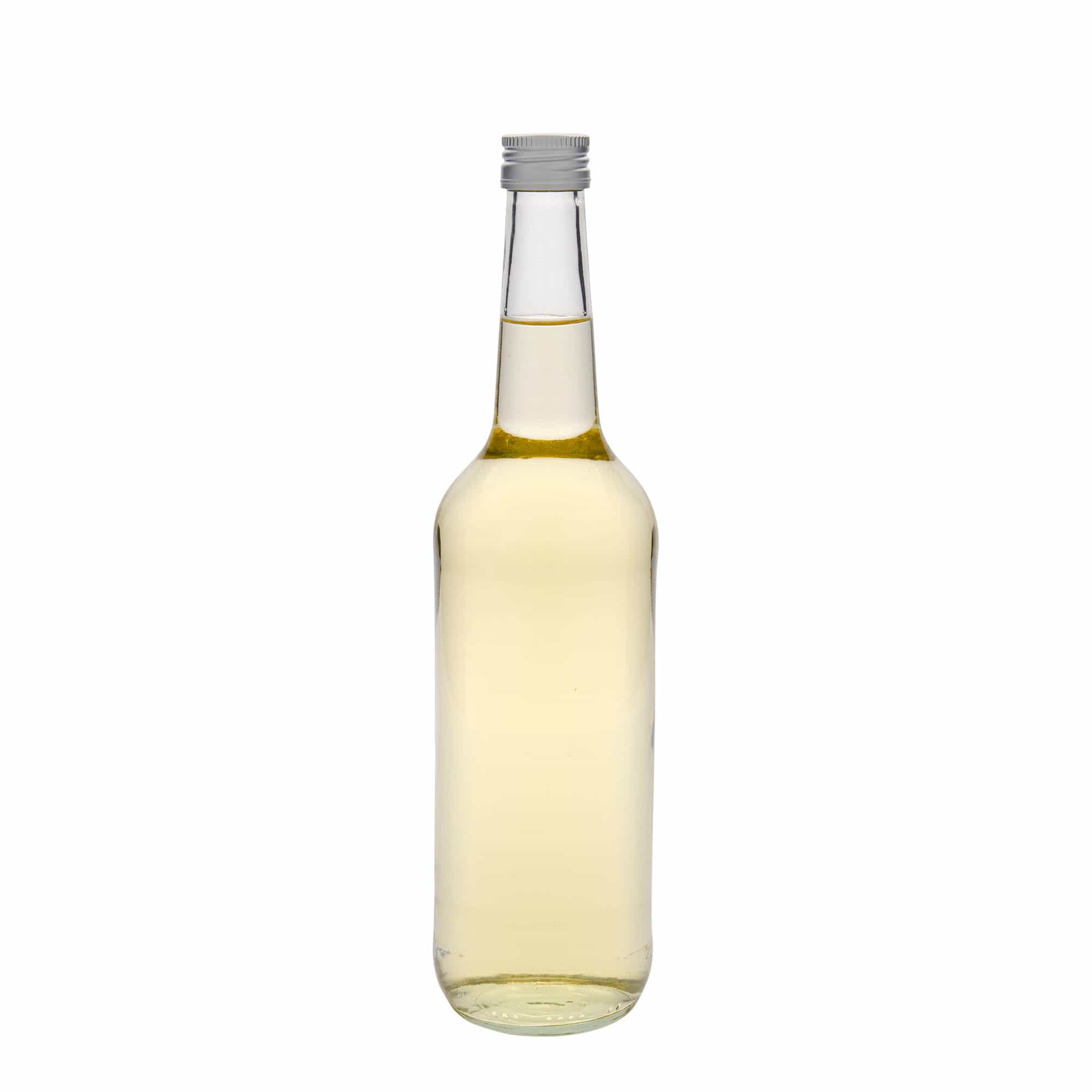 700 ml lasipullo suorakauluksella, suuaukko: PP 28
