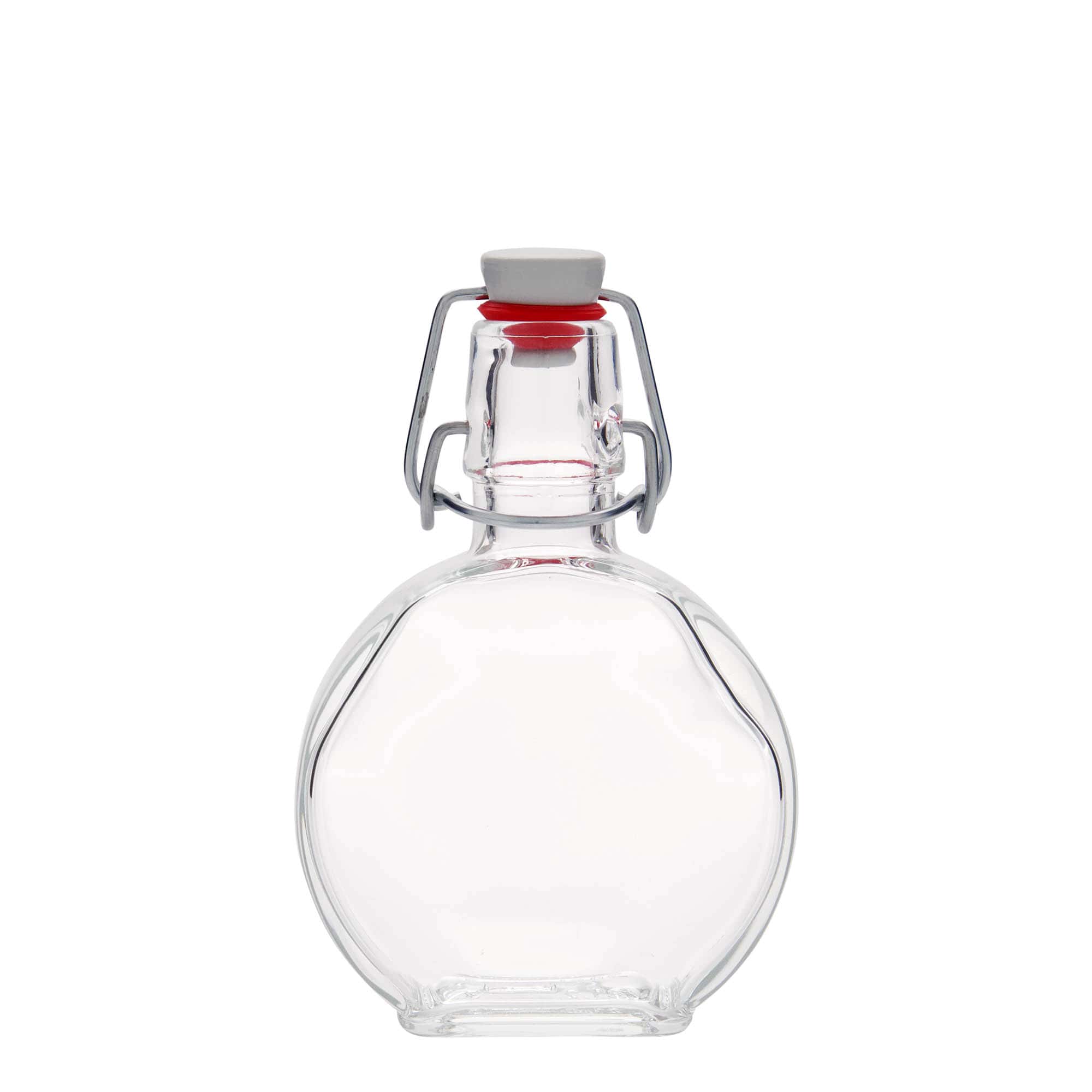 200 ml lasipullo 'Sensatione', nelikulm., suu: patenttikorkki