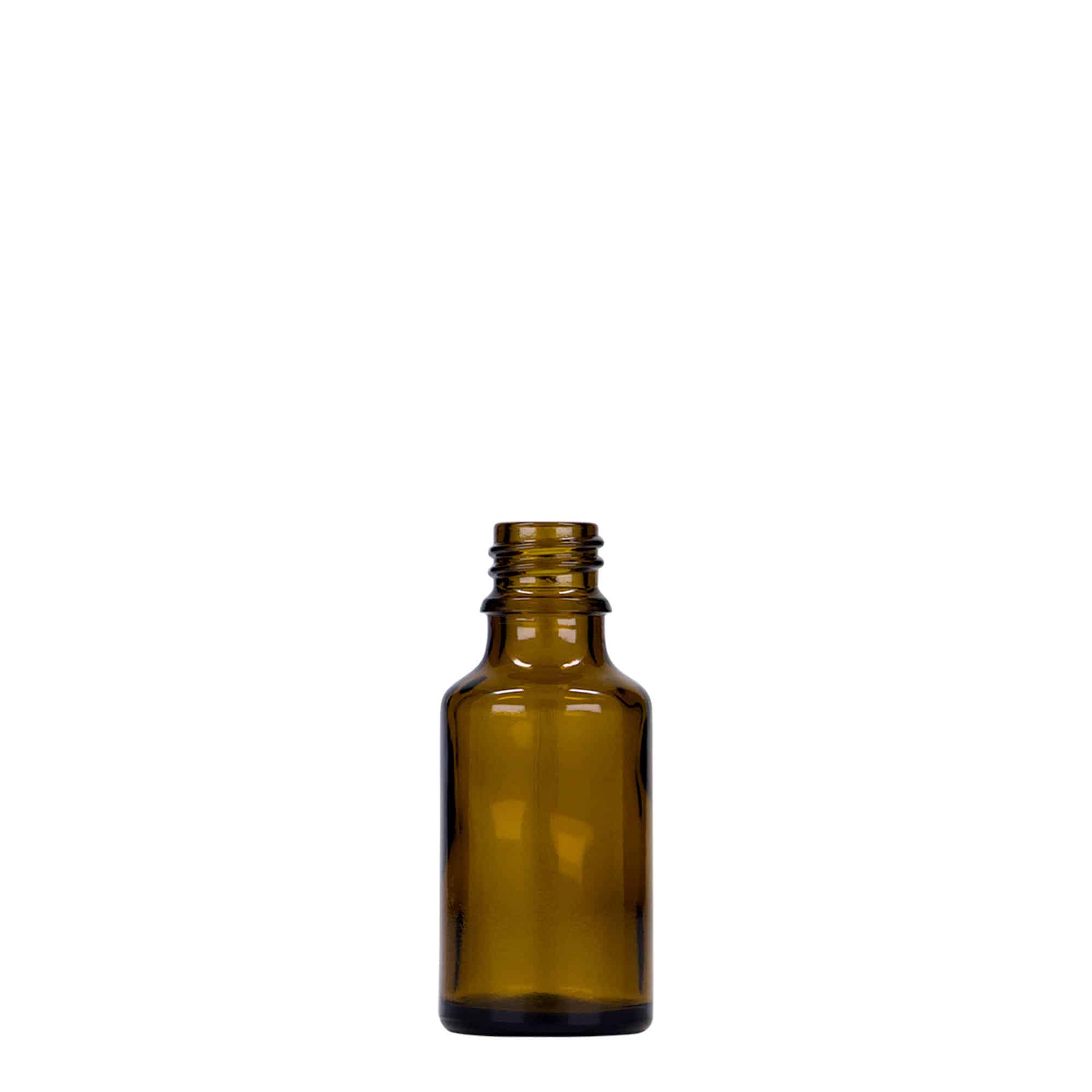 25 ml lääkepullo, lasi, ruskea, suu: DIN 18