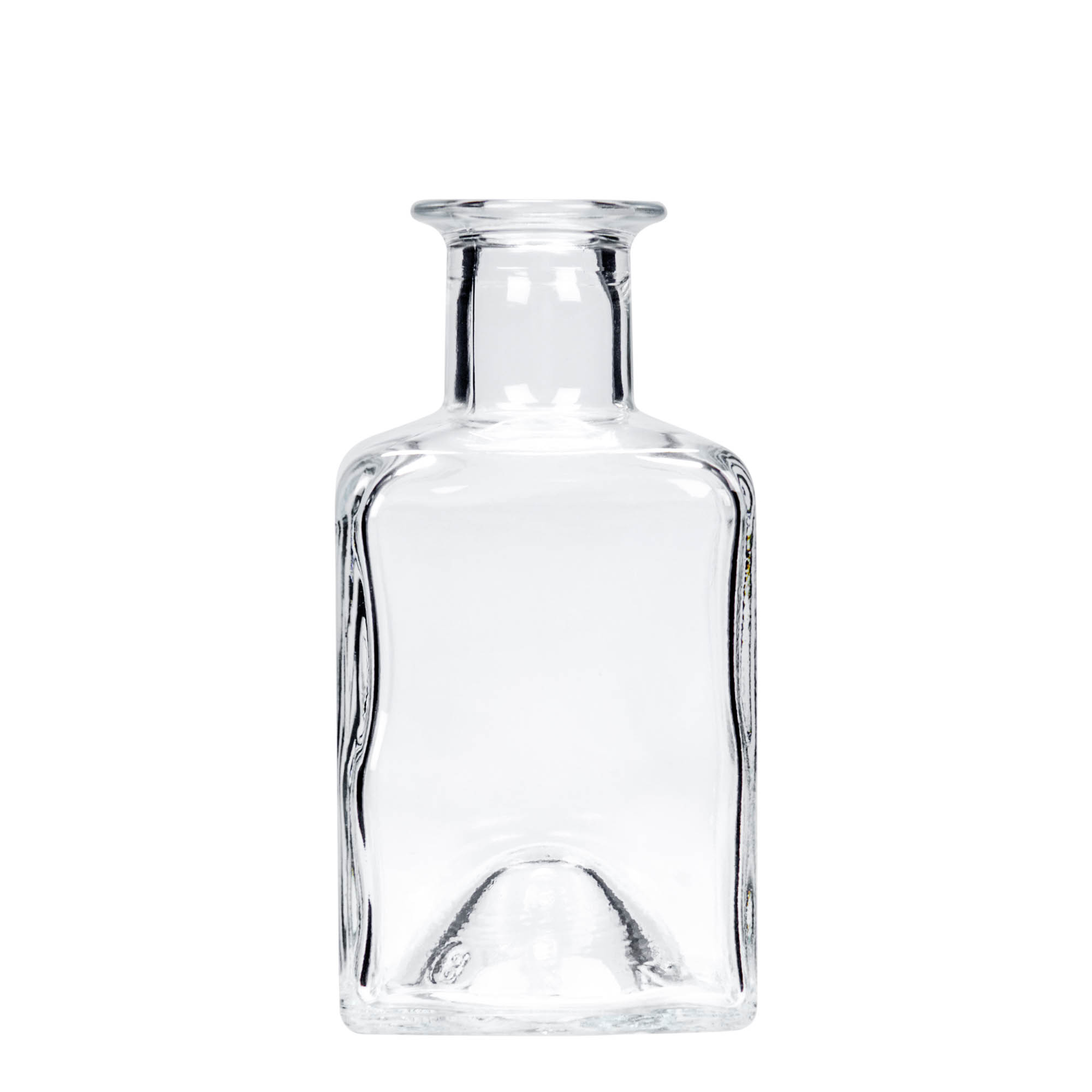 200 ml lasipullo 'Kubica', neliömäinen, suuaukko: korkki 200 ml lasipullo 'Kubica', neliömäinen, suuaukko: korkki
