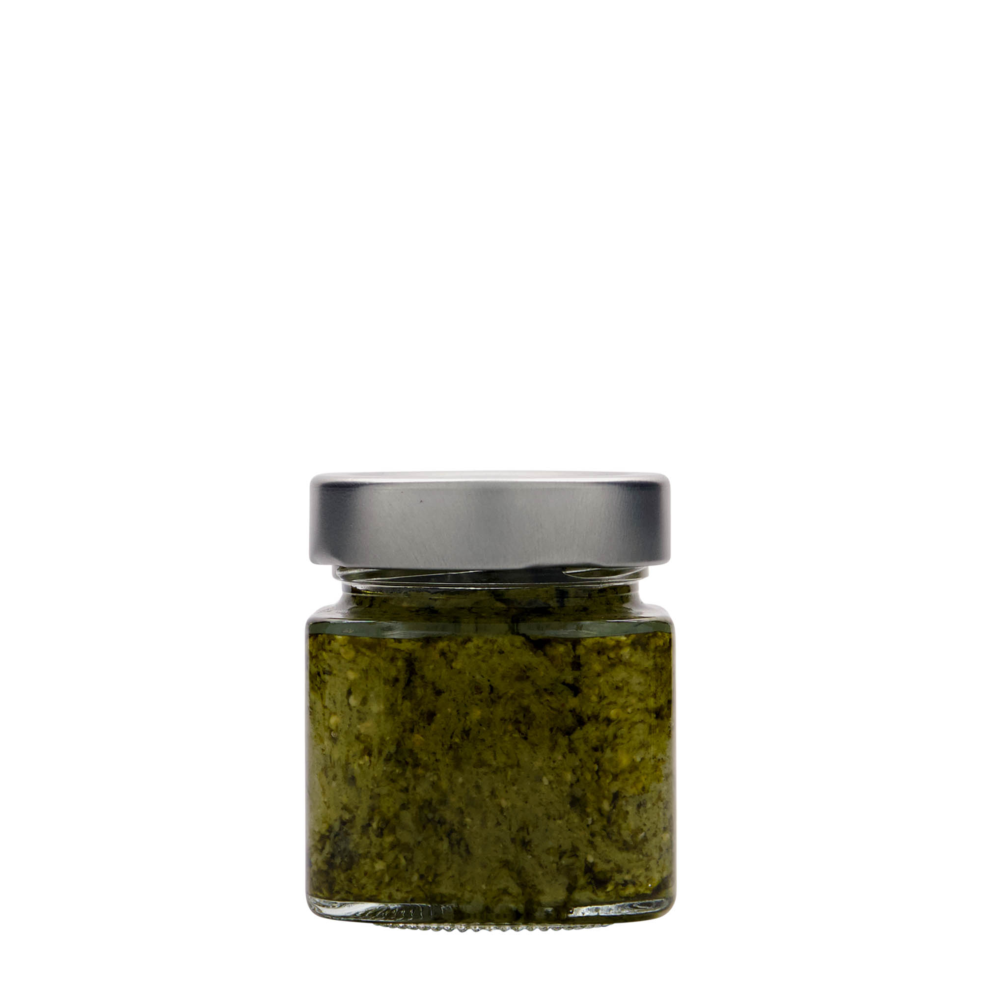 156 ml nelikulmainen lasi 'Funny', suuaukko: Deep-Twist-Off (DTO 58)