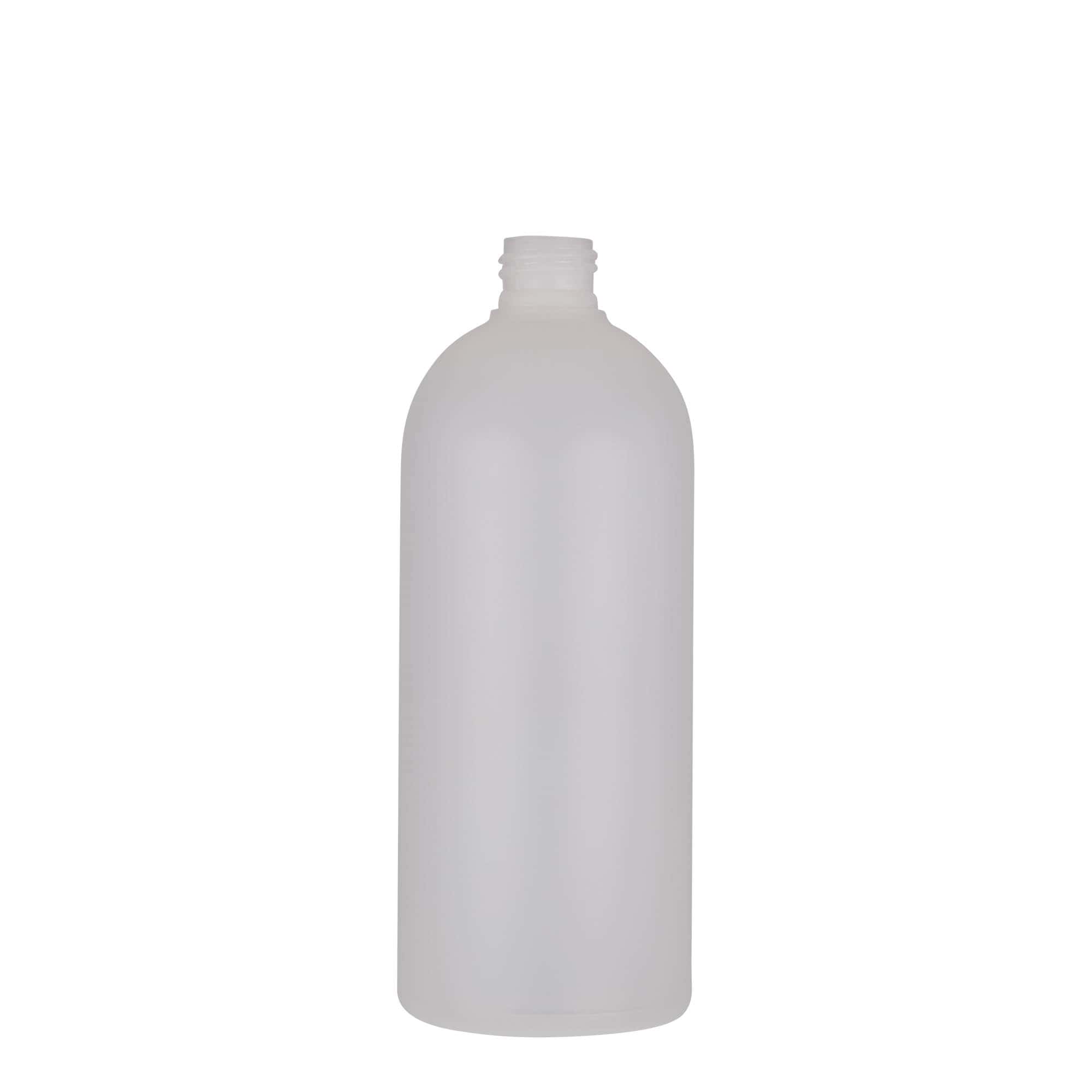 500 ml muovipullo ”Tuffy”, HDPE, luonnonväri, suuaukko: 24/410