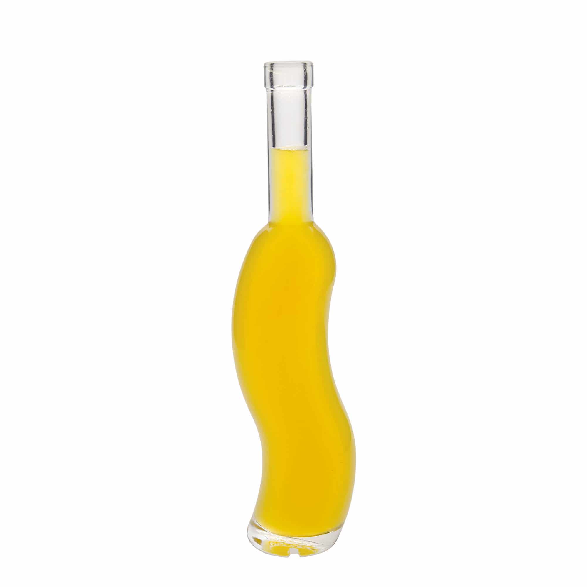 350 ml lasipullo 'La-Ola', puolipyöreä, suu: korkki