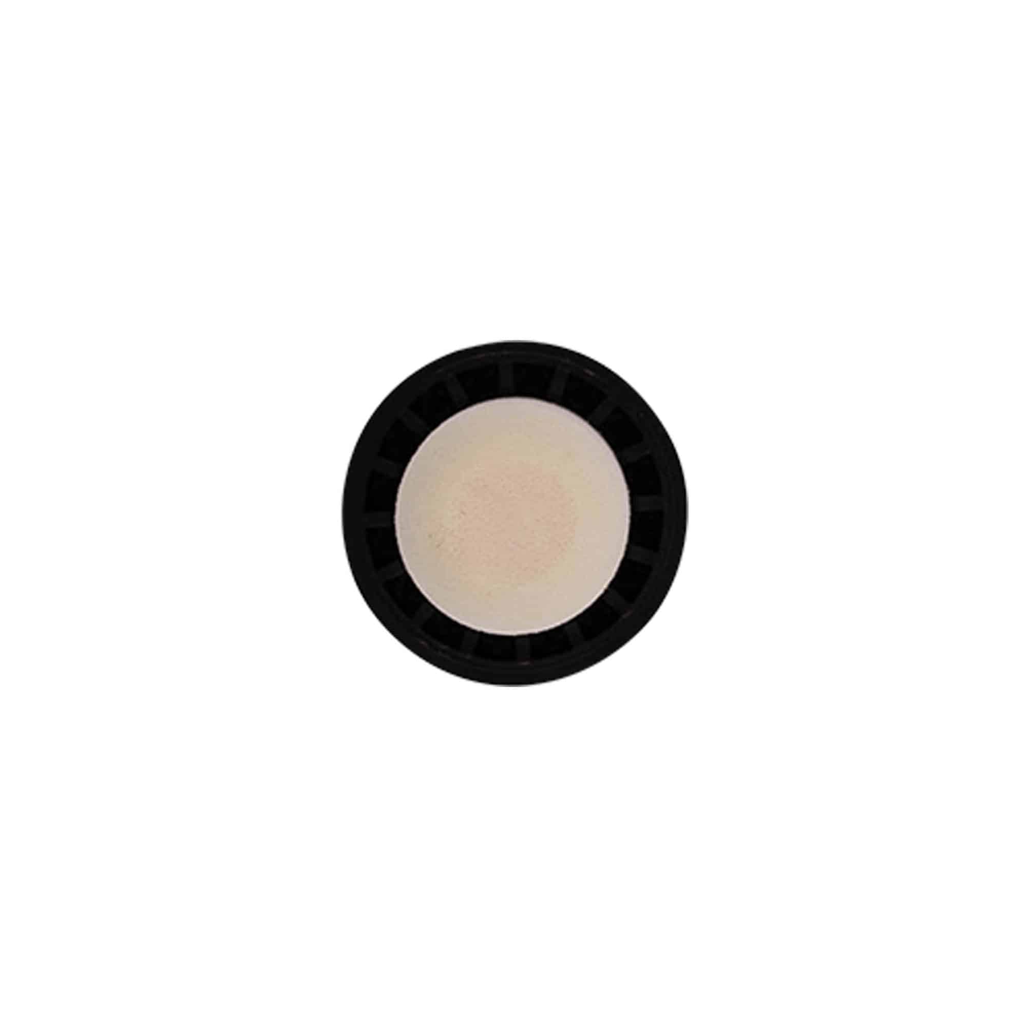 Kahvakorkki 19 mm, muovia, kulta, suukappaleelle: korkki