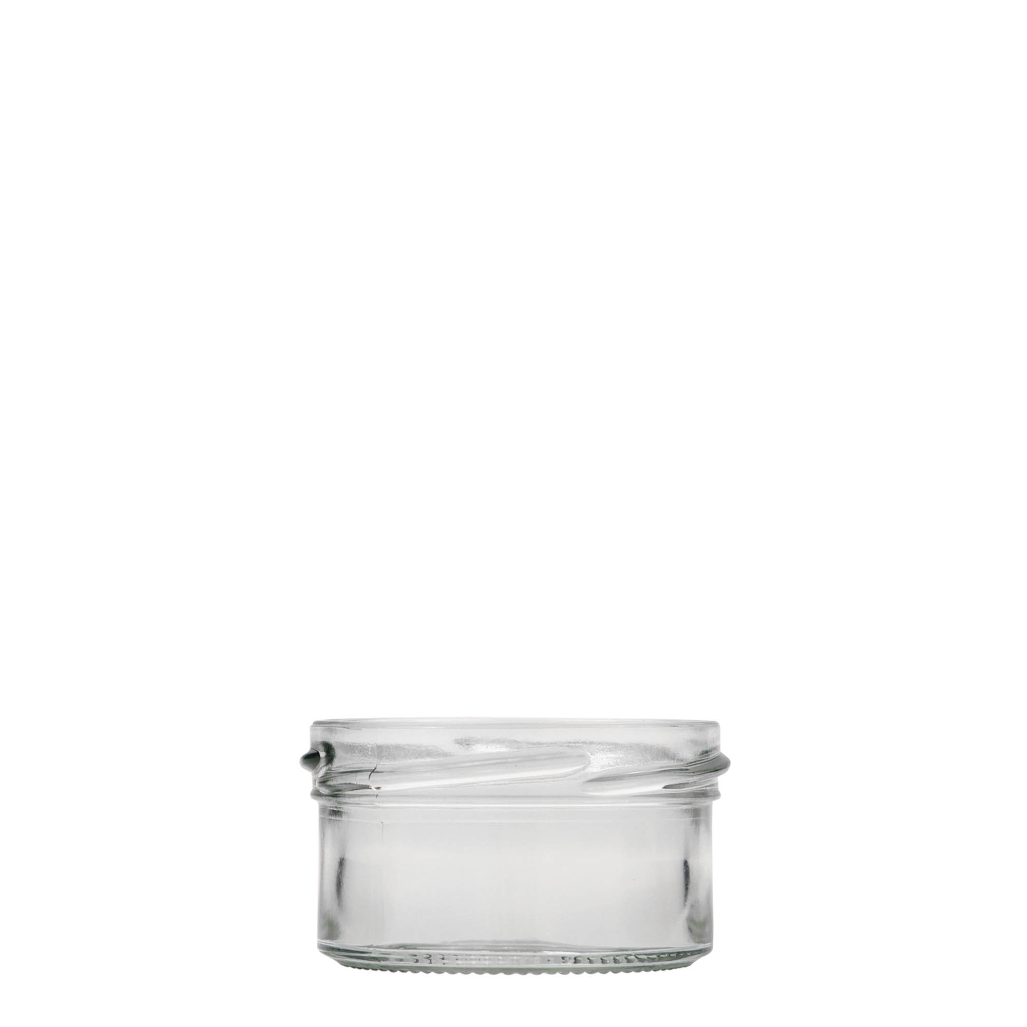 70 ml litteä kaatolasipurkki, suuaukko: Twist-off (TO 66)