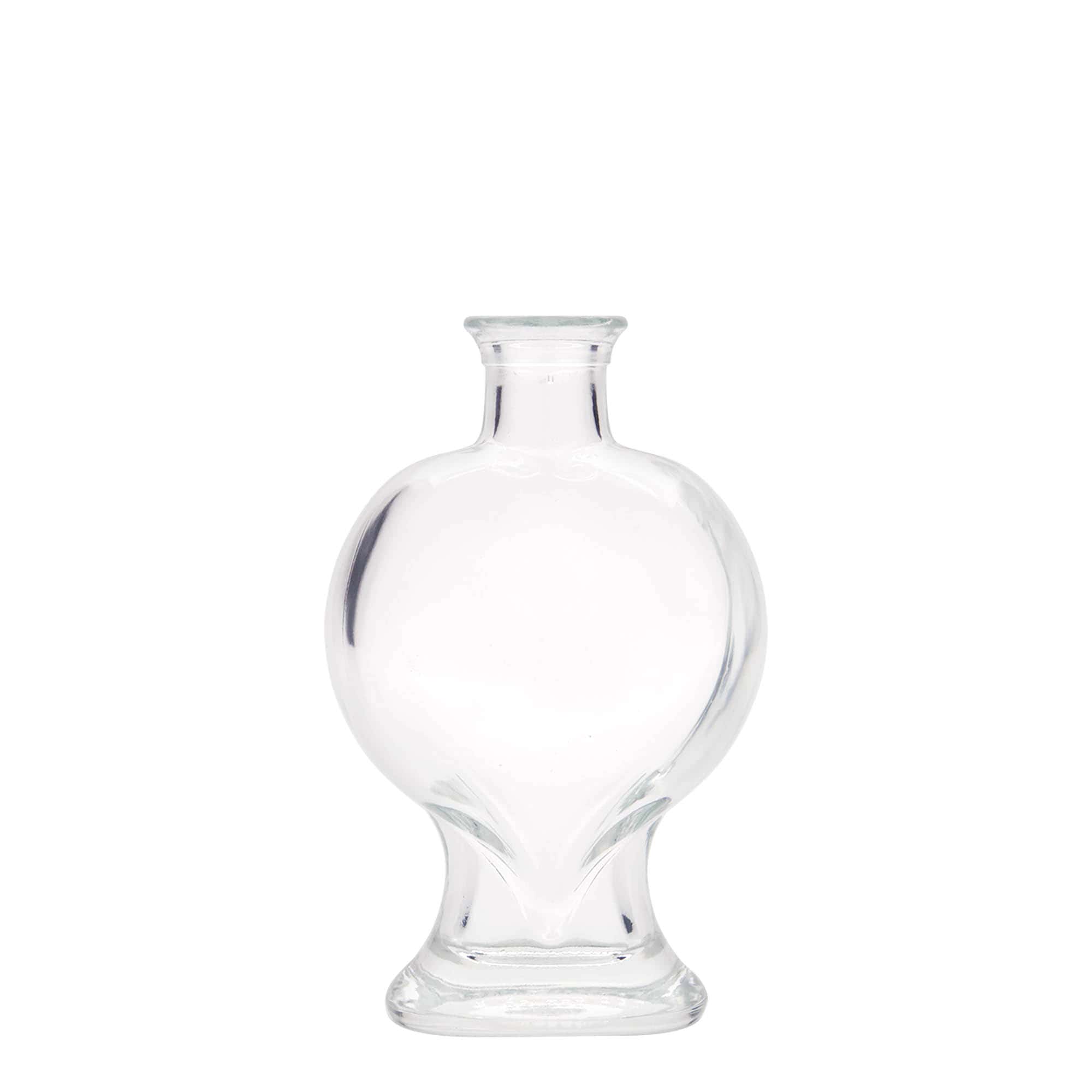 200 ml lasipullo ”Herz”, suuaukko: korkki