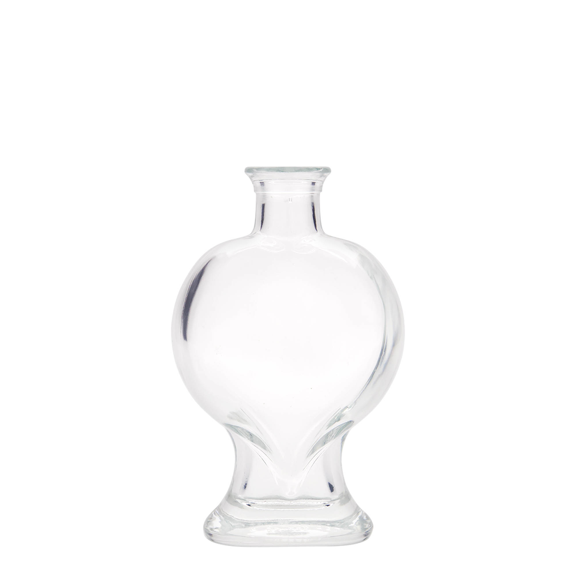 200 ml lasipullo ”Herz”, suuaukko: korkki