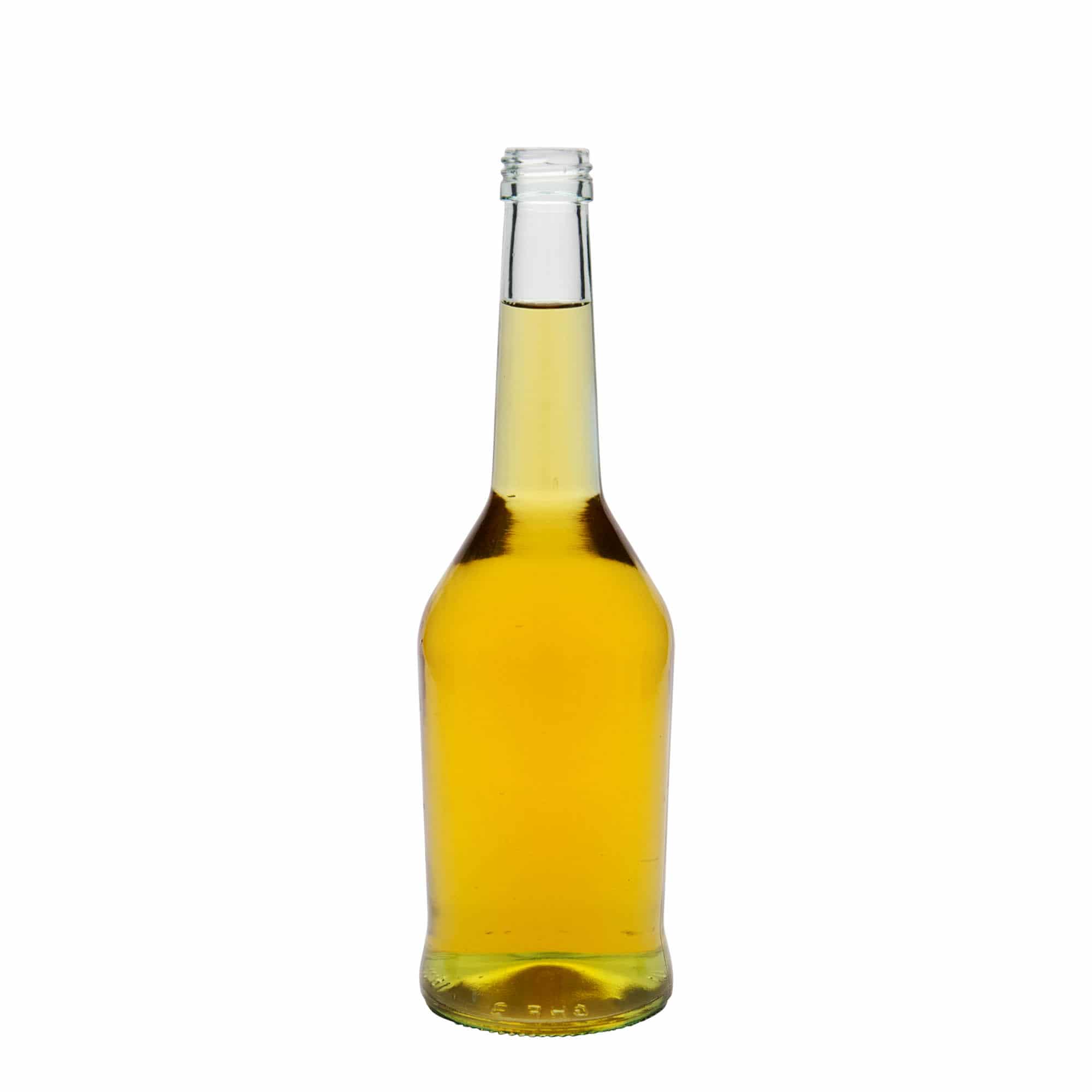 500 ml lasipullo väkeville alkoholijuomille, suuaukko: PP 28