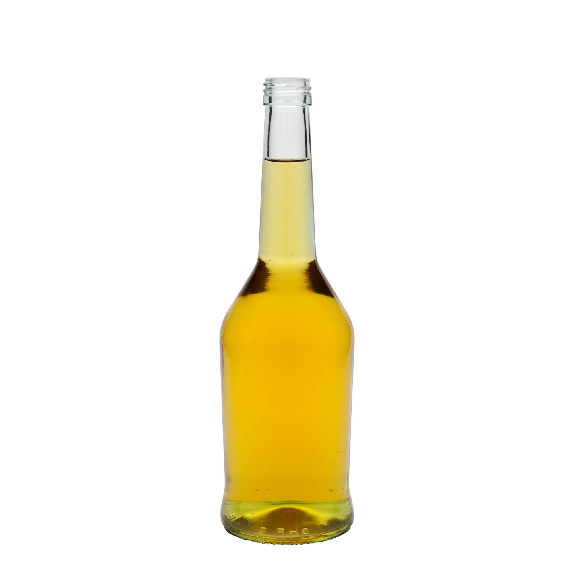 500 ml lasipullo väkeville alkoholijuomille, suuaukko: PP 28