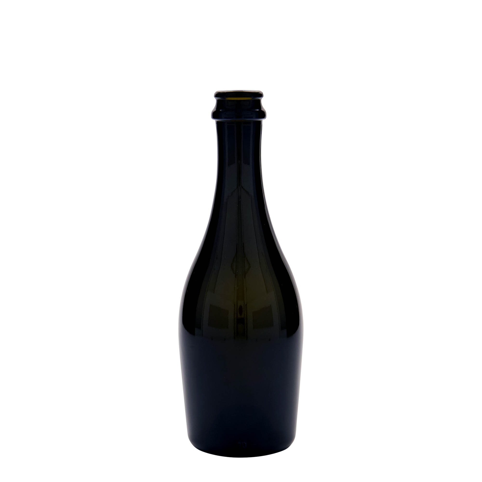 330 ml kuohuviinipullo 'Carmen', lasia, antiikkivihreä, suuaukko: kruunukorkki 330 ml kuohuviinipullo 'Carmen', lasia, antiikkivihreä, suuaukko: kruunukorkki