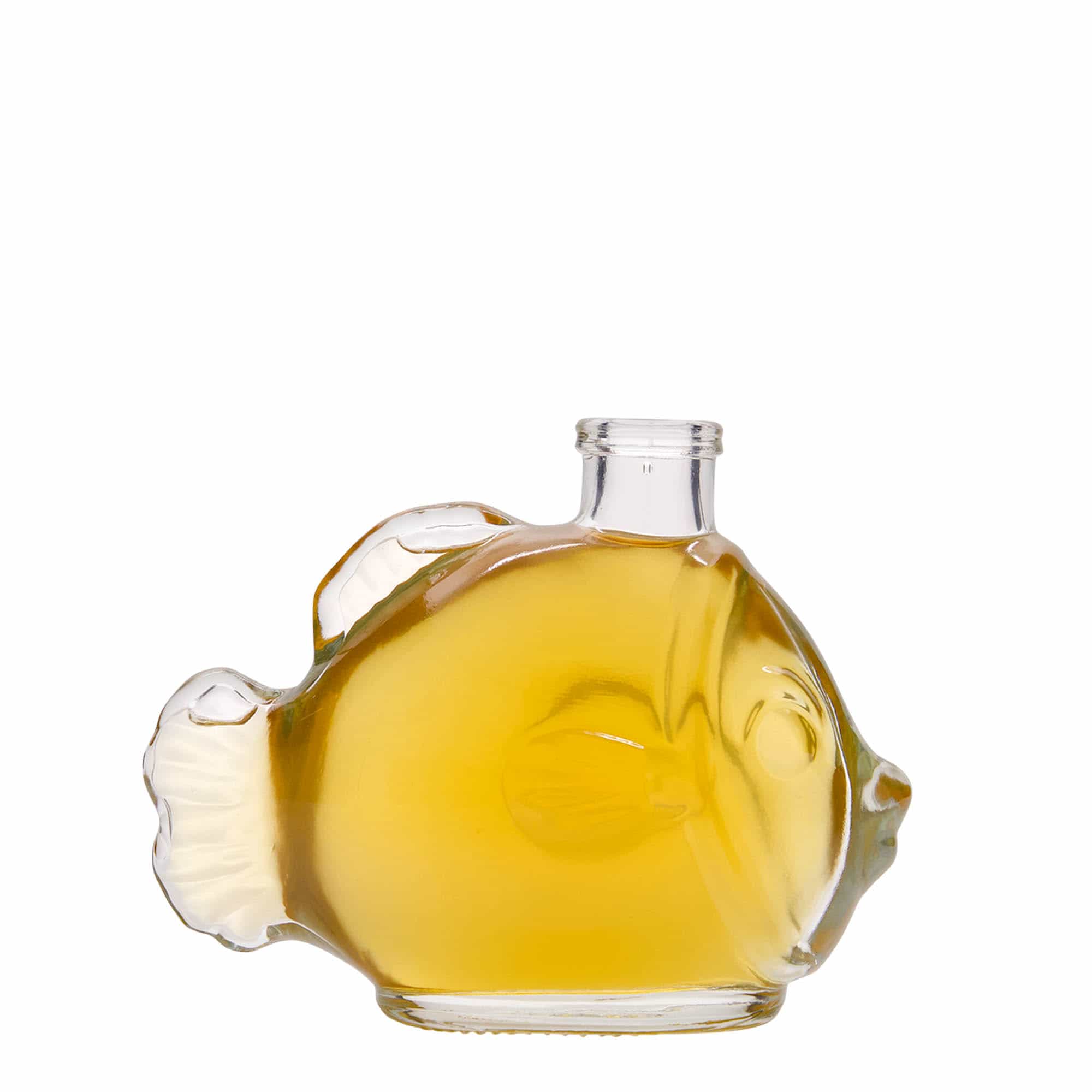 200 ml lasipullo 'Kala', suu: korkki