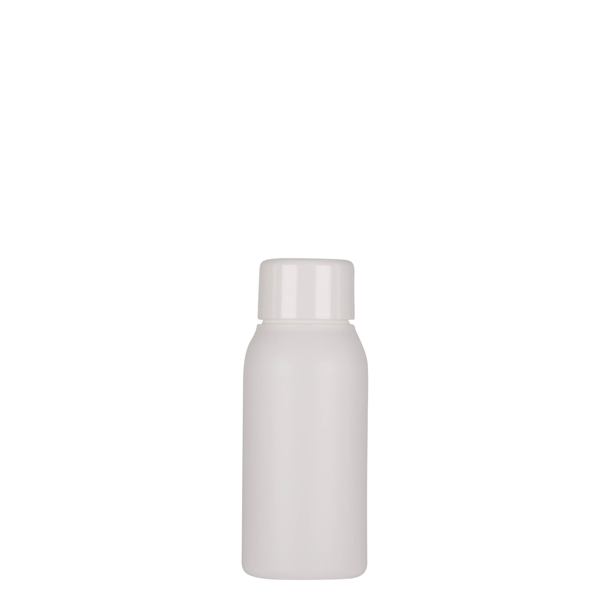 50 ml muovipullo ”Tuffy”, HDPE, valkoinen, suuaukko: 24/410
