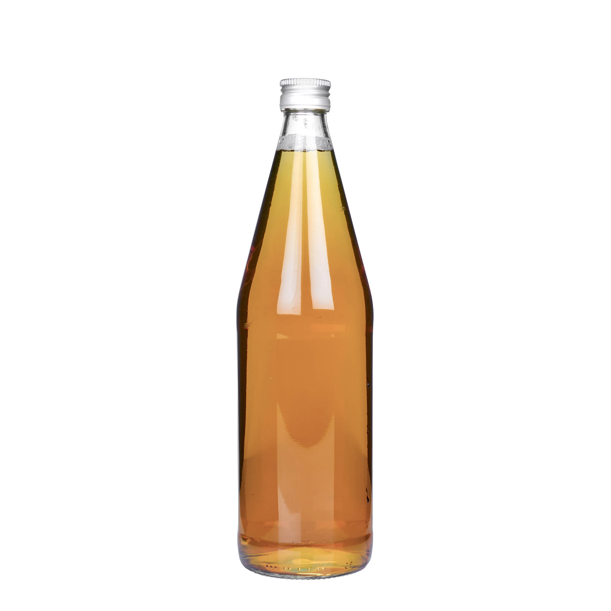 750 ml universaalipullo porkkanamuodossa, lasia, suuaukko: PP 28