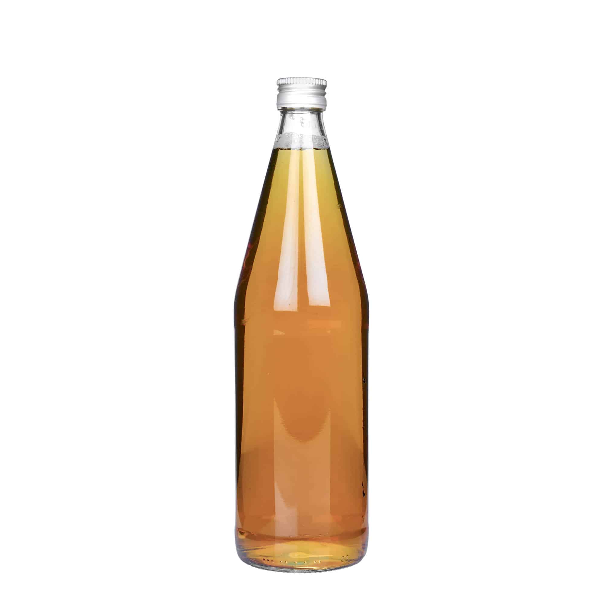 750 ml universaalipullo porkkanamuodossa, lasia, suuaukko: PP 28