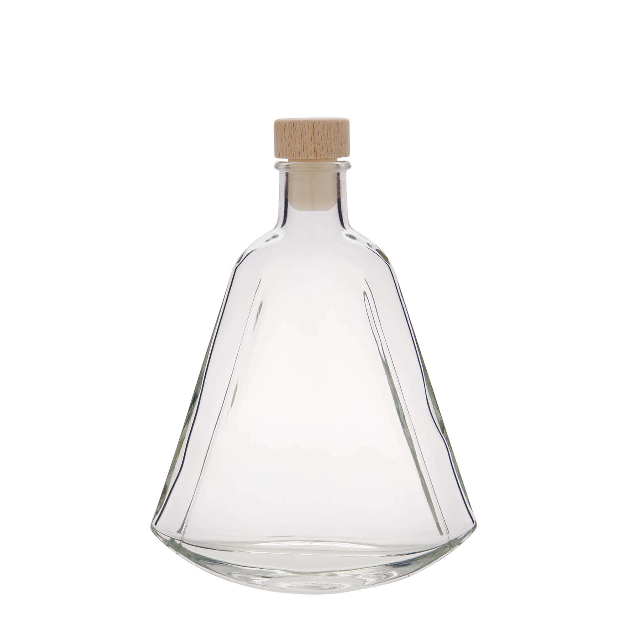 200 ml lasipullo 'Maurizio', ovaali, suuaukko: korkki