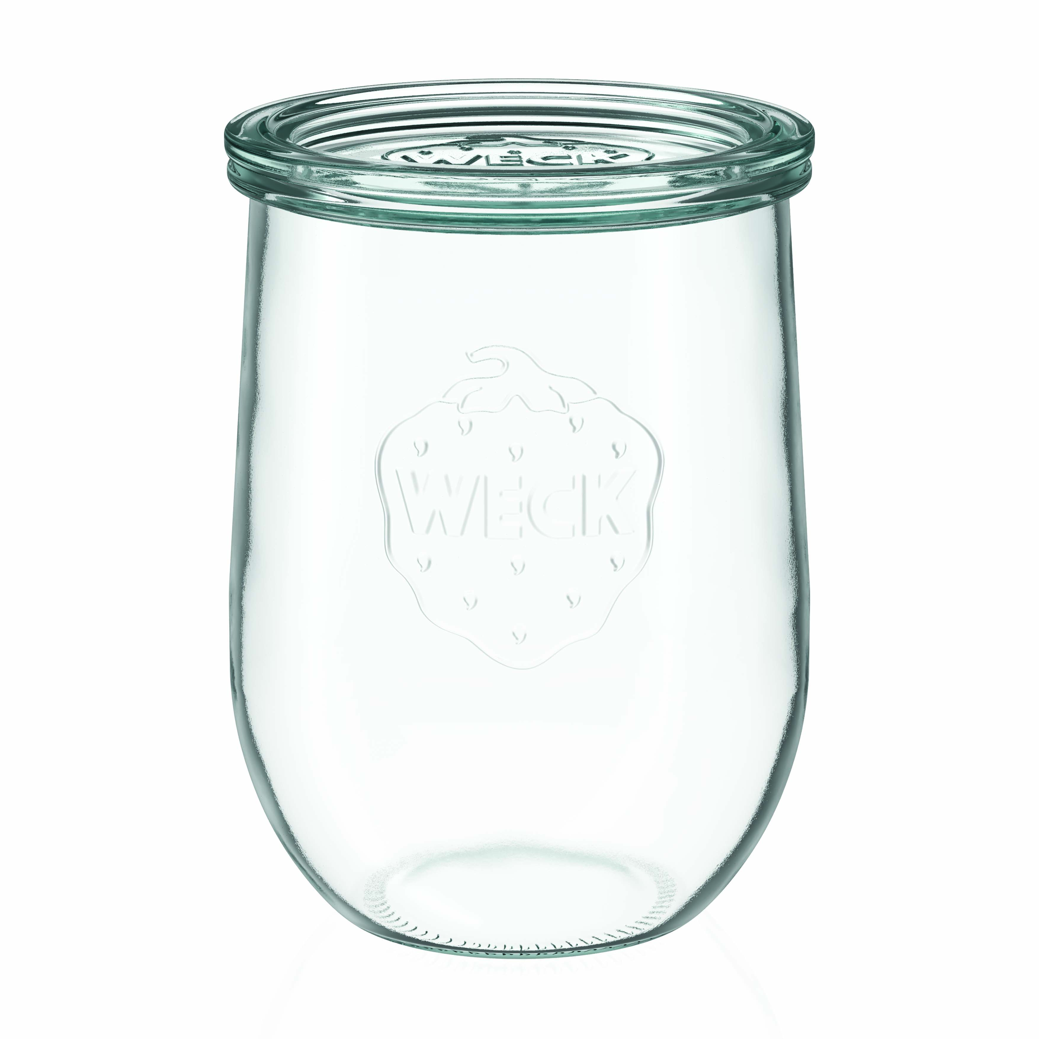 1.050 ml WECK-tulppalasi #, suuaukko: pyöreä reuna 1.050 ml WECK-tulppalasi #, suuaukko: pyöreä reuna