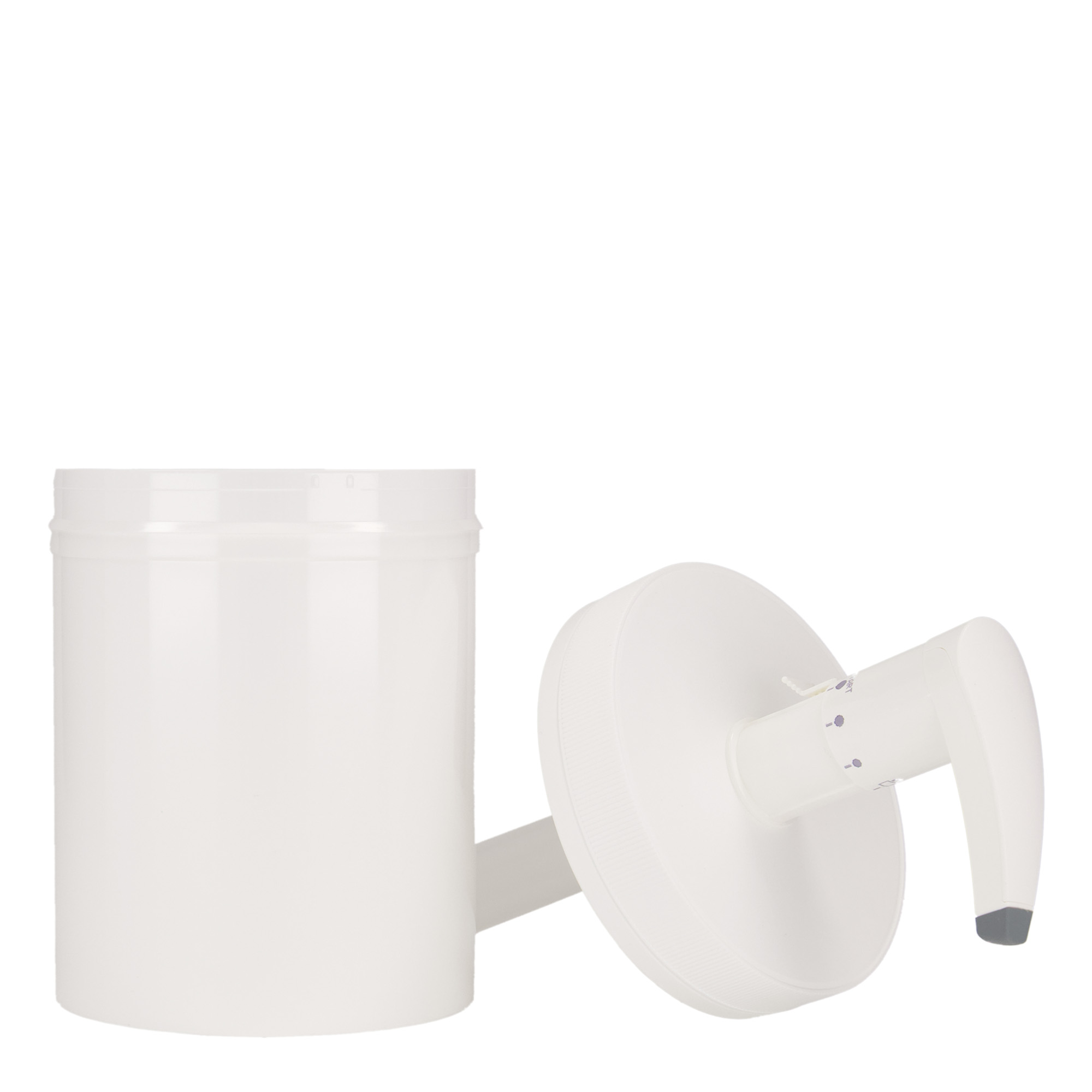 1.240 ml annostelupullo 'Securibox', PP-muovi, valkoinen, suuaukko: kierrekorkki