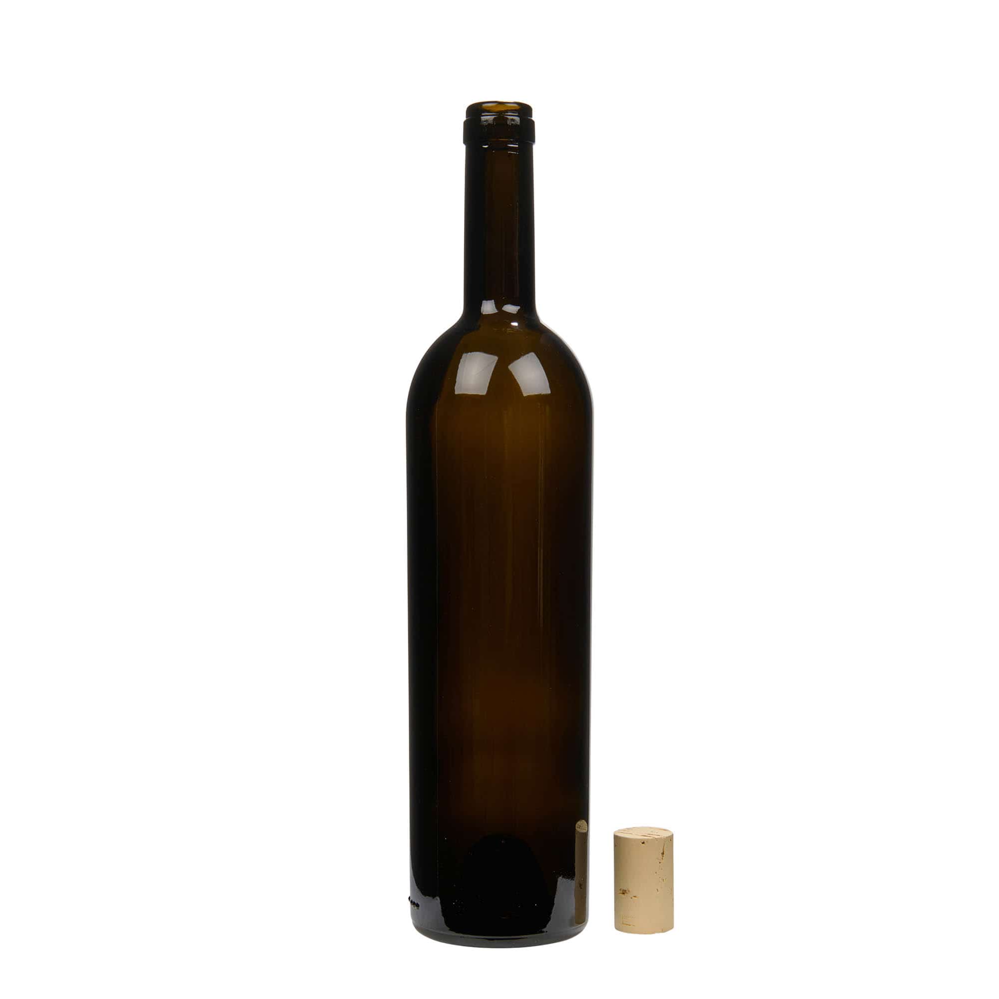 750 ml viinipullo 'Liberty', antiikkivihreä, suuaukko: korkki