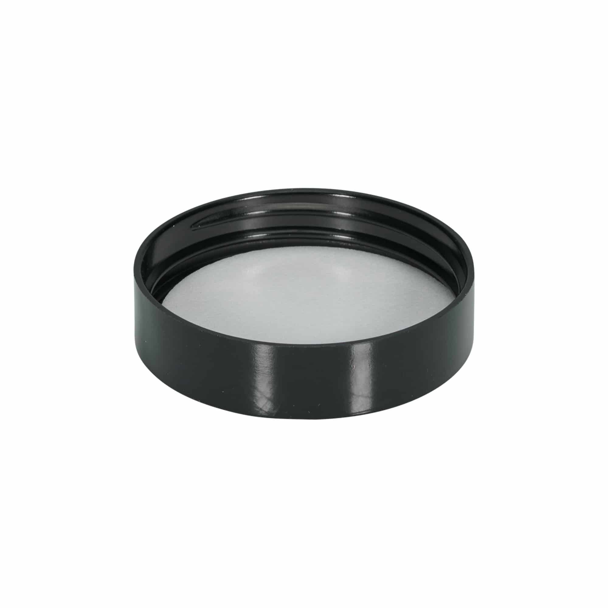 Ruuvikorkki 60 ml 'Brown Line', HPM-muovi, valkoinen