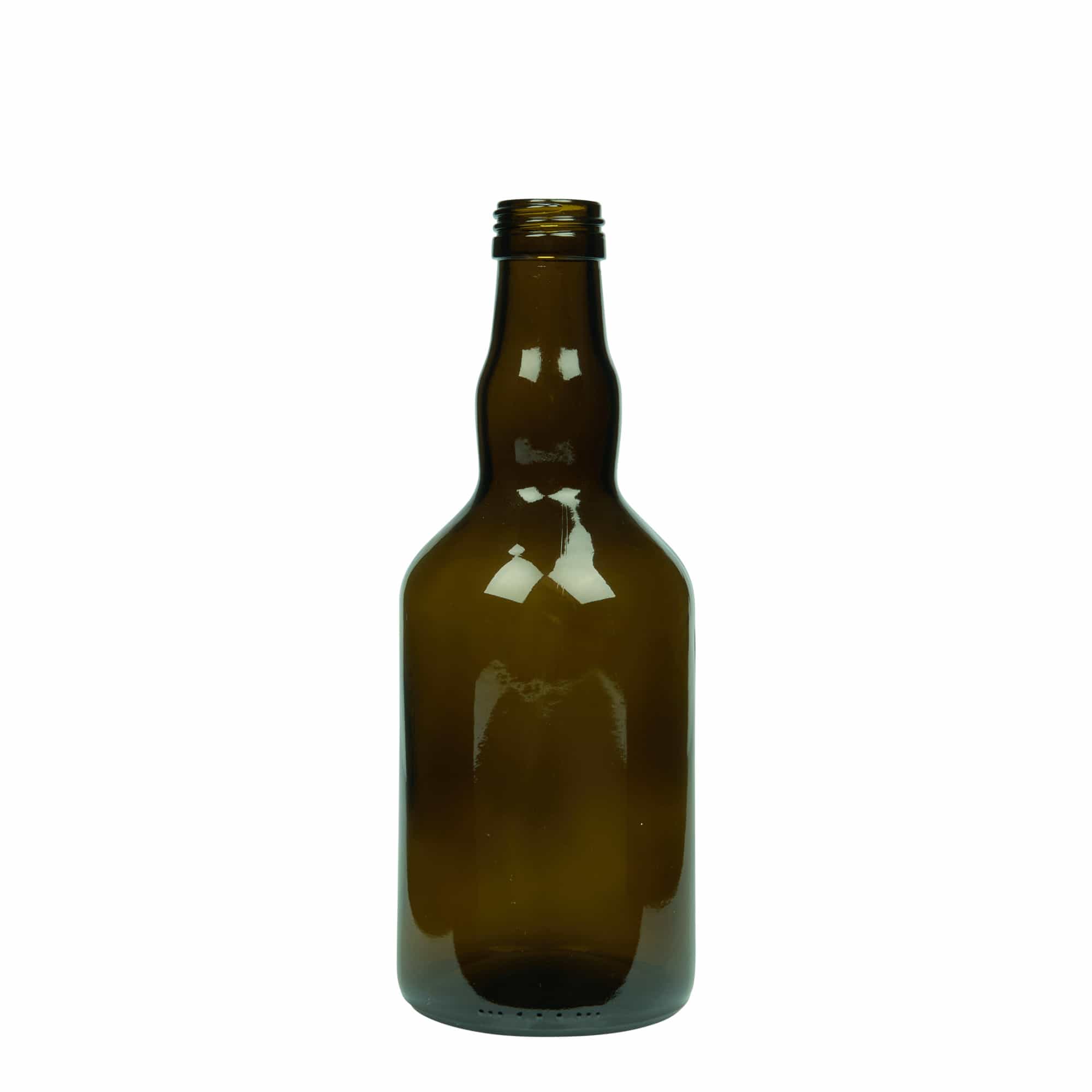 500 ml lasipullo ”Olona”, antiikkivihreä, suuaukko: PP 31,5
