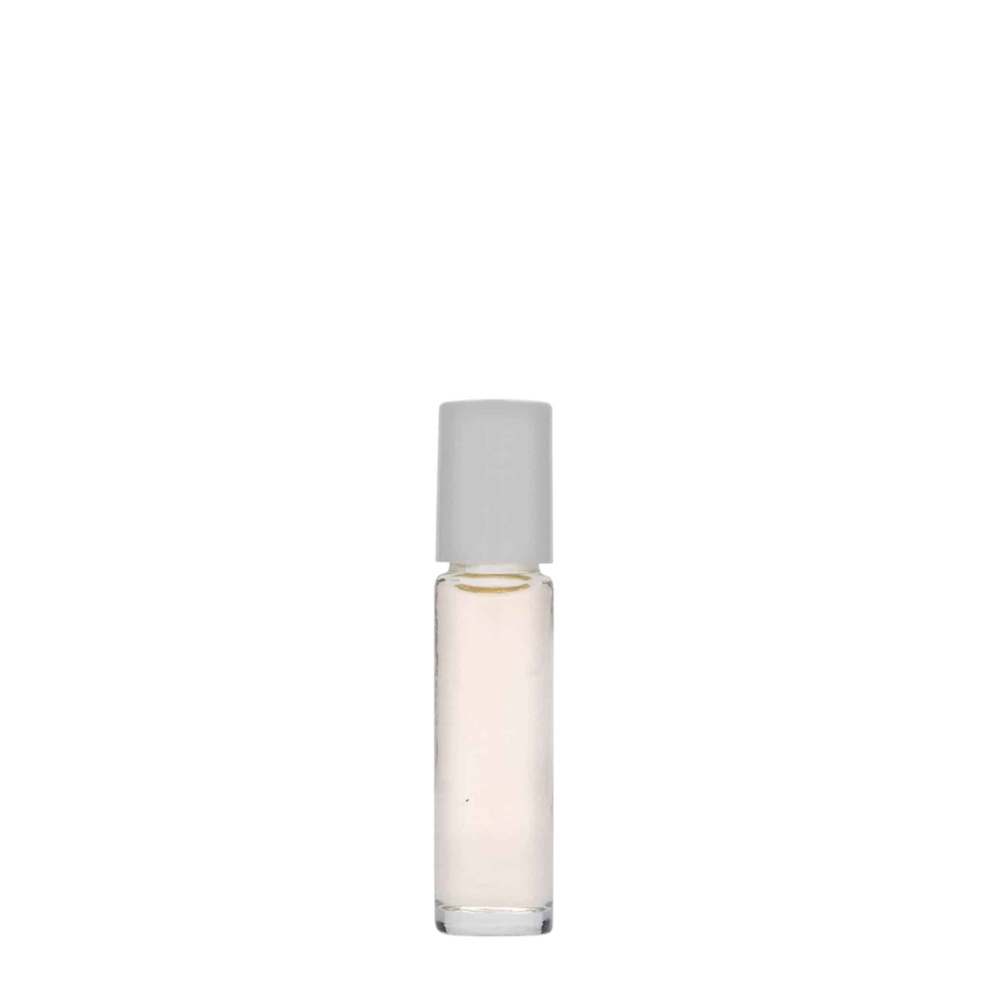 10 ml roll-on-pullo, lasia, suuaukko: ruuvikorkki