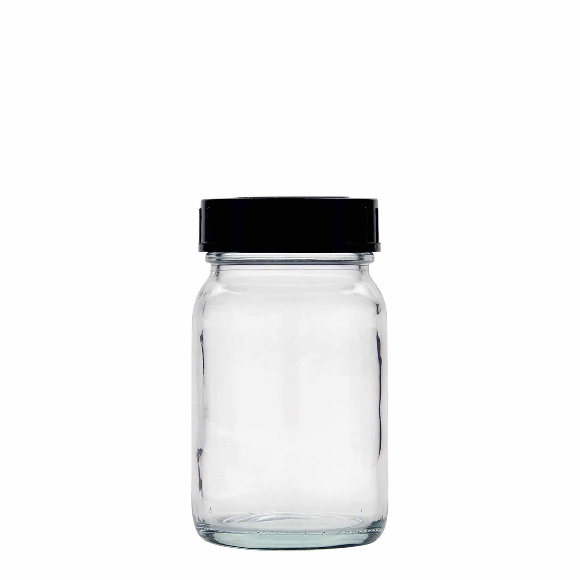 200 ml leveäkaul. lasipurkki, suu: DIN 55