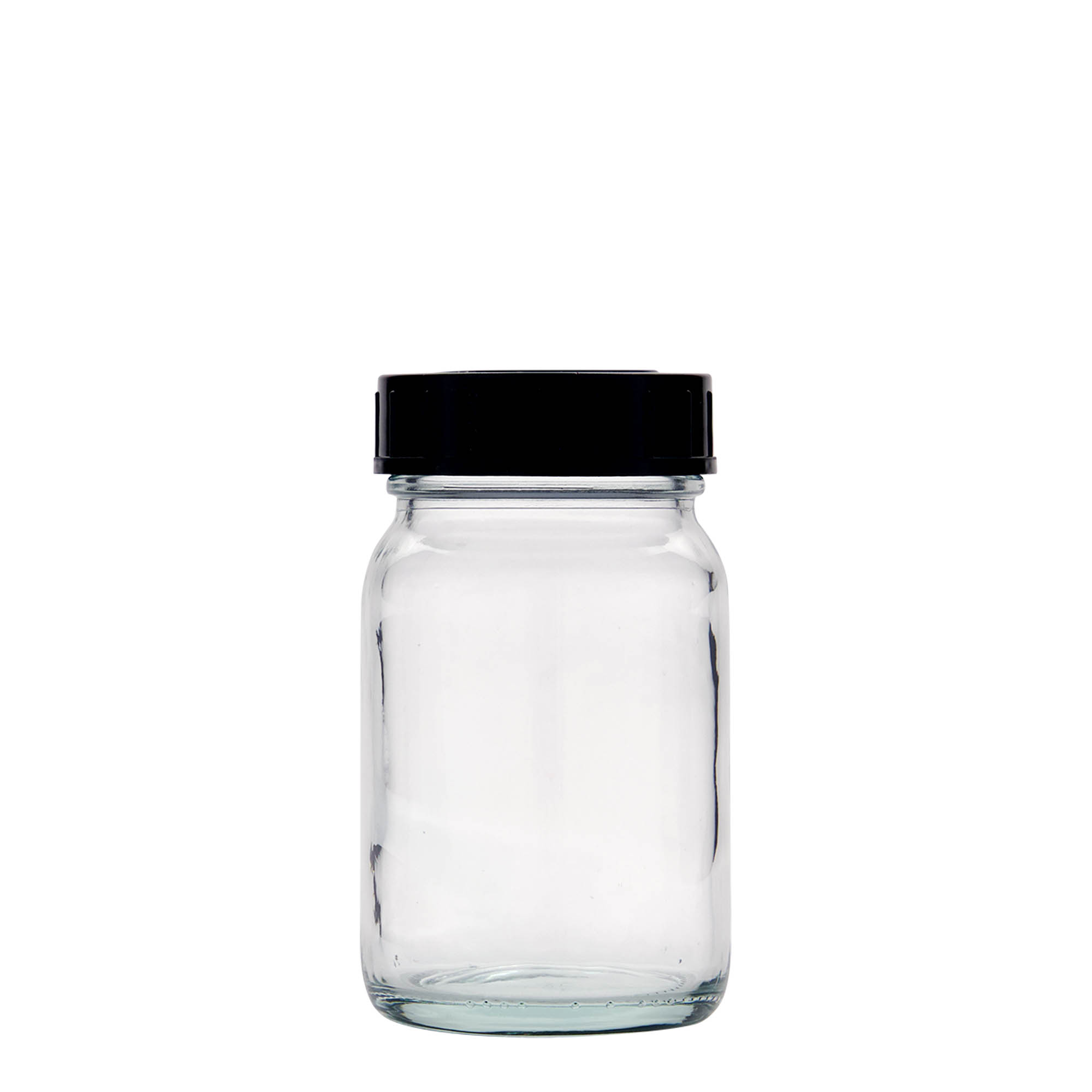 200 ml leveäkaulainen lasi, suuaukko: DIN 55