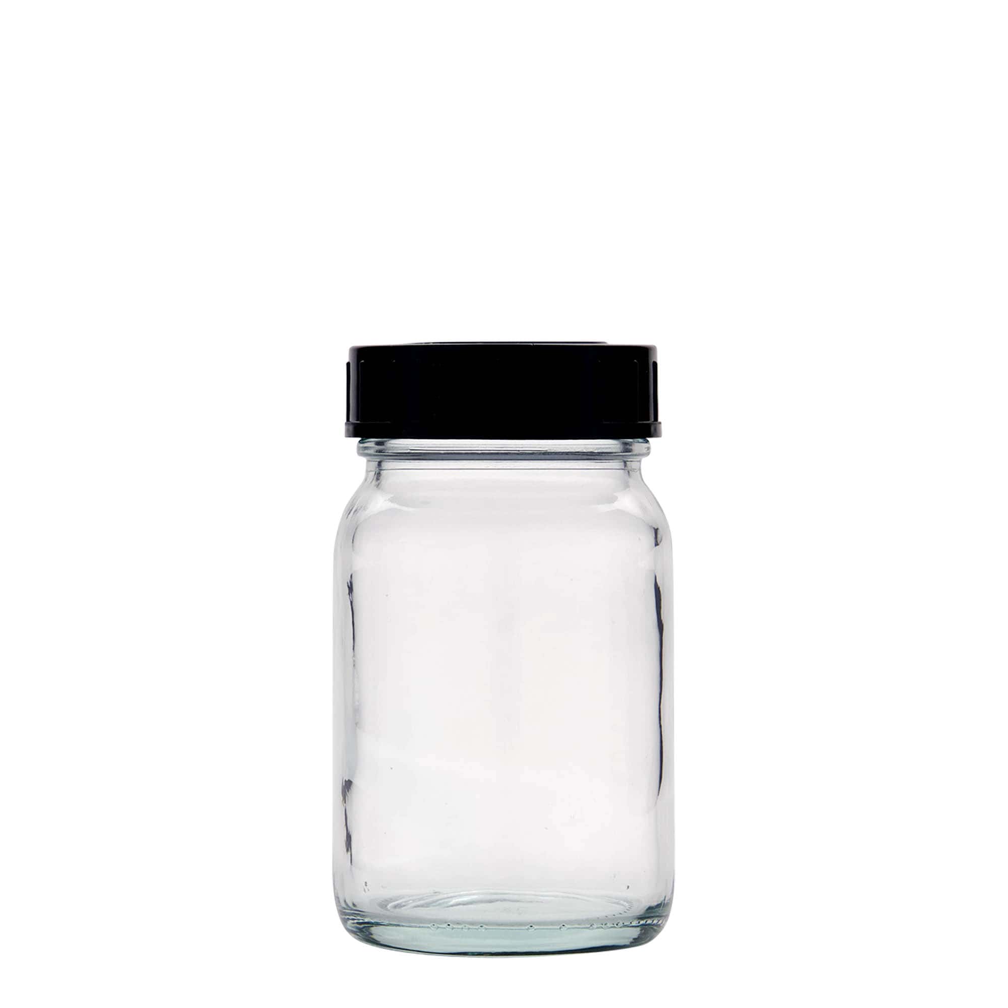 200 ml leveäkaulainen lasi, suuaukko: DIN 55