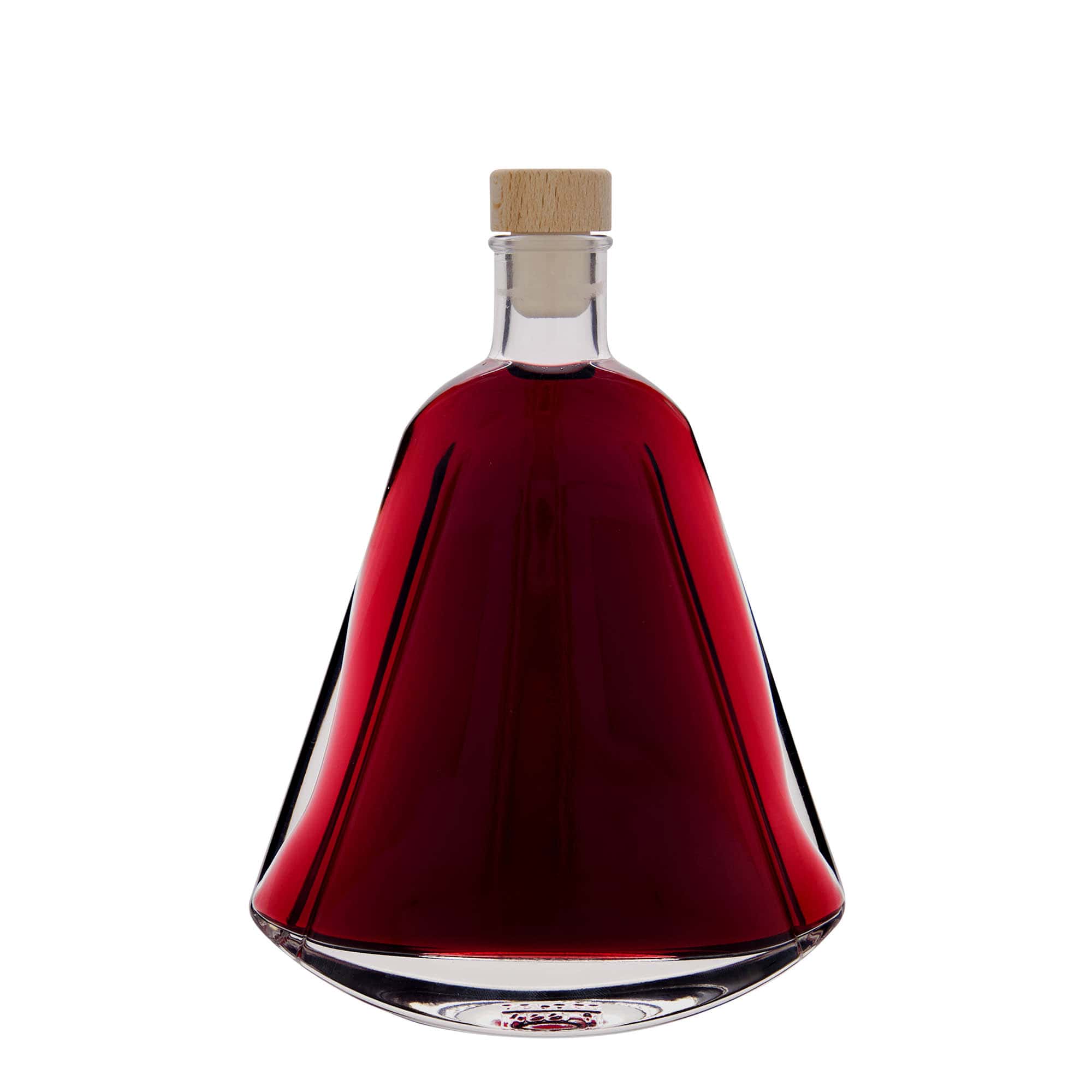 350 ml lasipullo 'Maurizio', soikea, suu: korkki