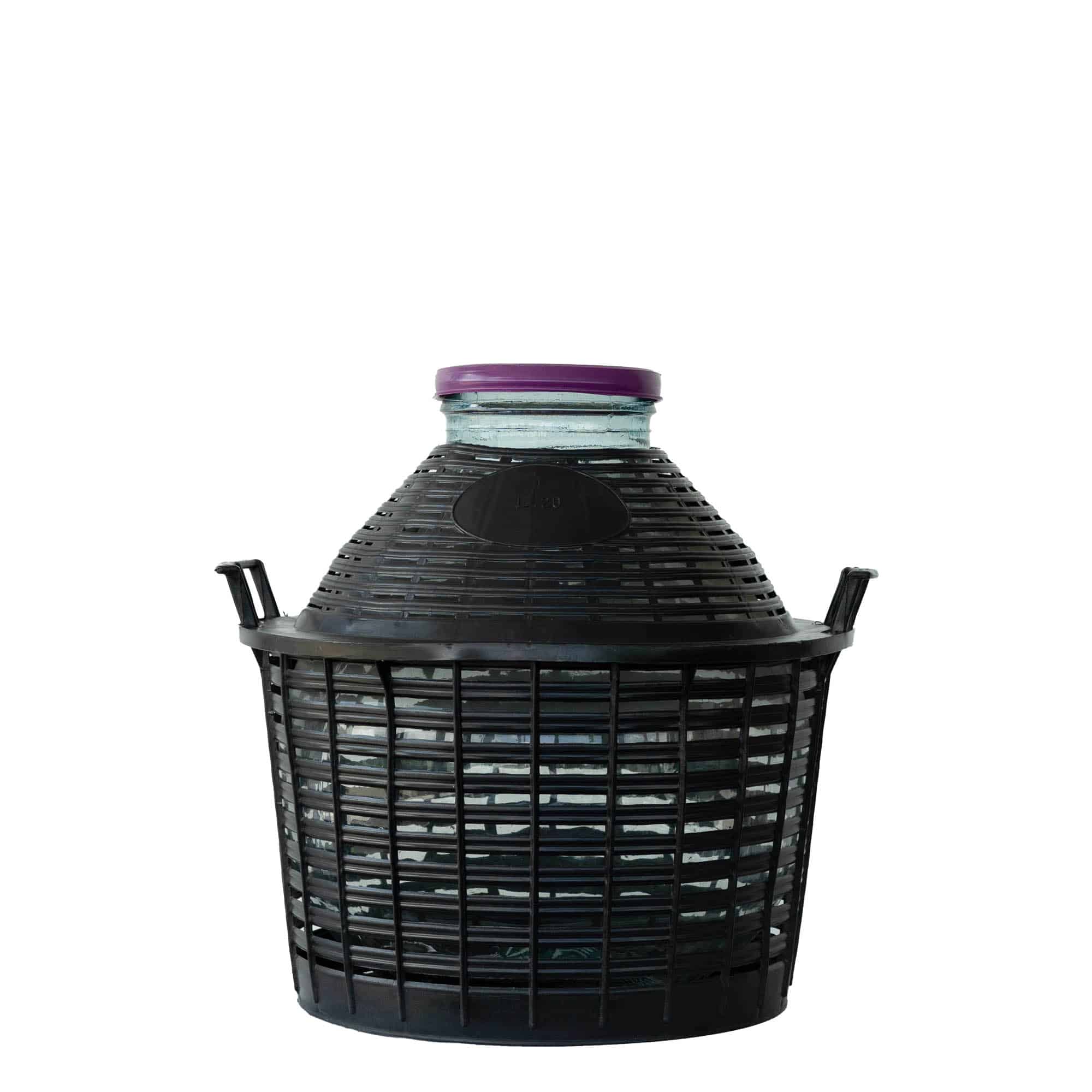 20 l Olkikoripullo leveäkaul., lasi, suu: Kierrekorkki 20 l Olkikoripullo leveäkaul., lasi, suu: Kierrekorkki