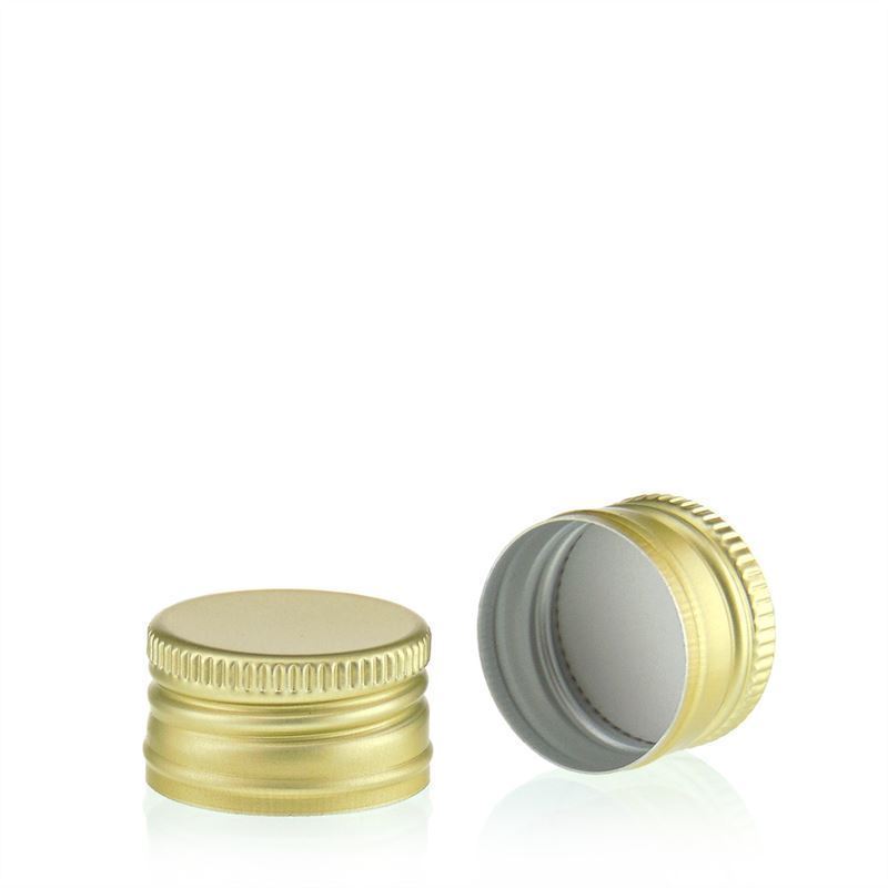 Kierrekorkki, metalli, kulta, suulle: PP 24 Kierrekorkki, metalli, kulta, suulle: PP 24