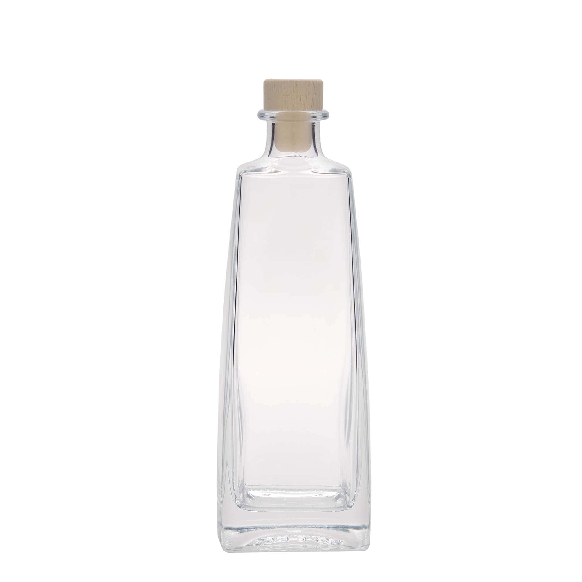 500 ml lasipullo 'Timmy', suorakaide, suuaukko: korkki