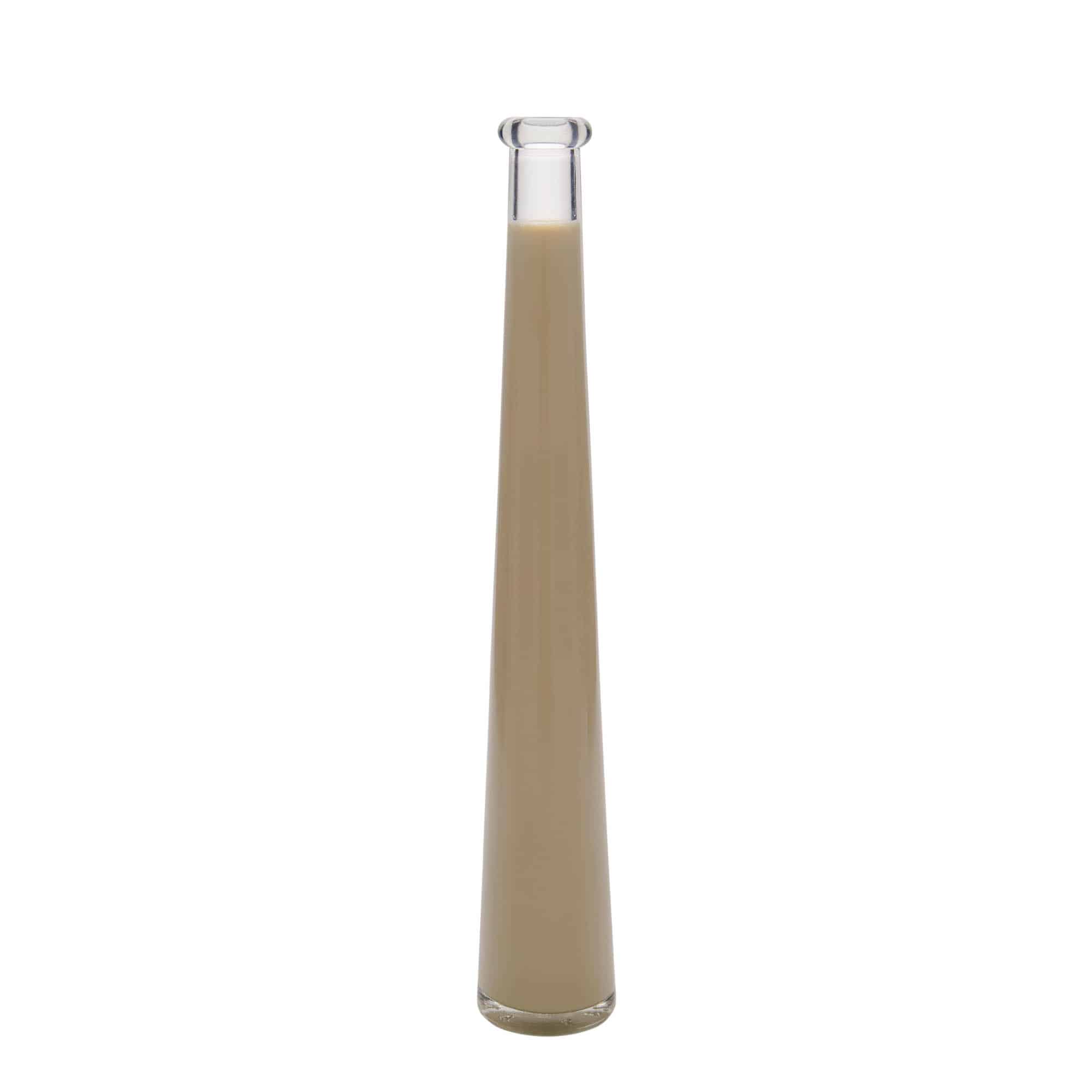 200 ml lasipullo 'Dama Rondo', suu: korkki