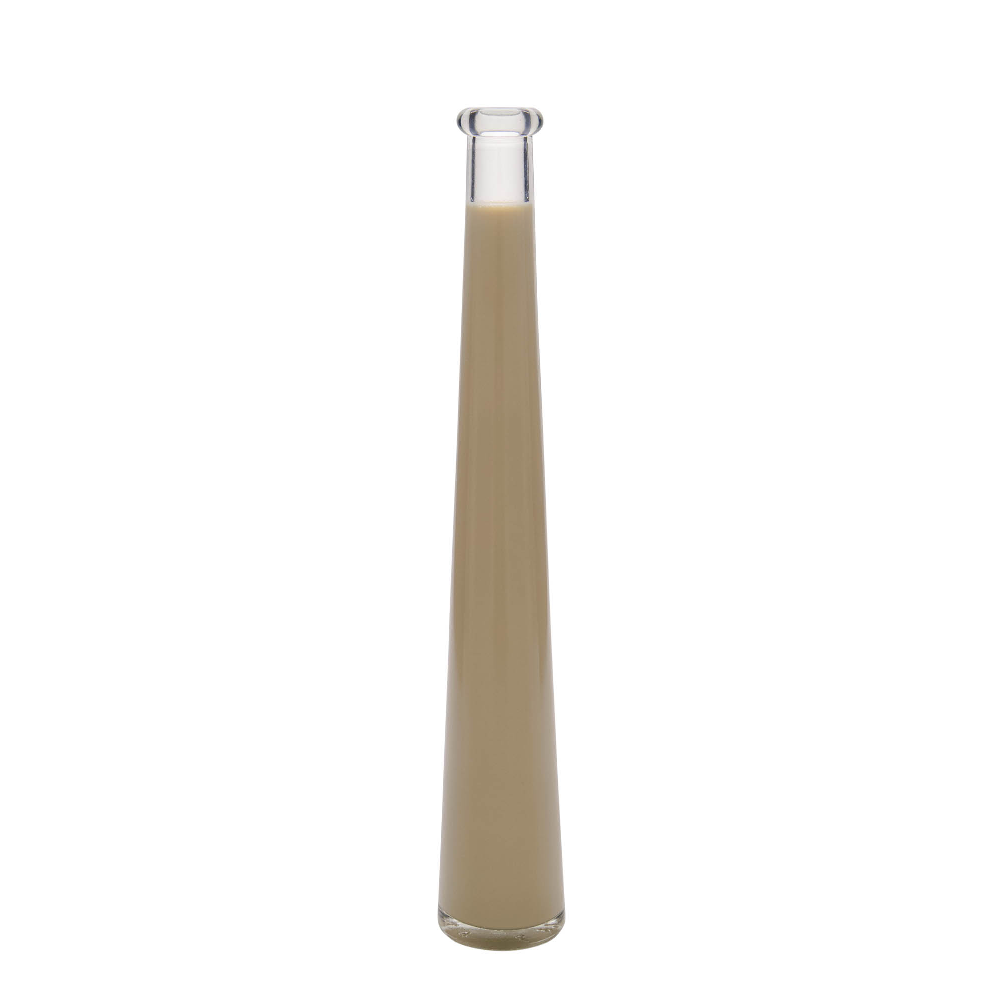 200 ml lasipullo 'Dama Rondo', suuaukko: korkki