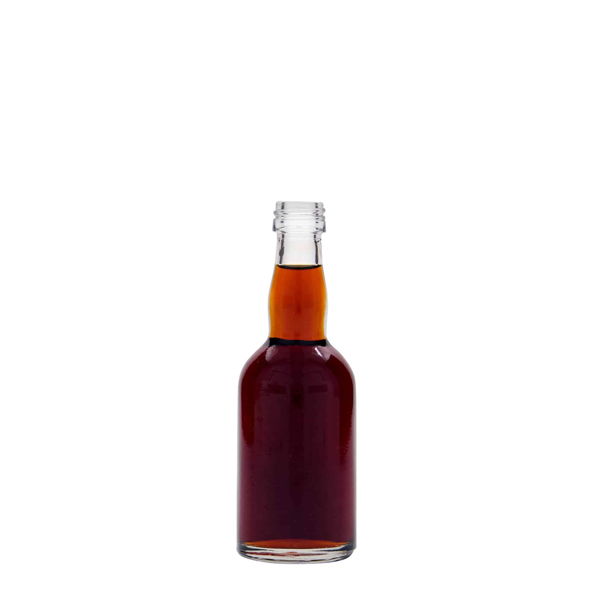 50 ml lasipullo 'Proba', suuaukko: PP 18