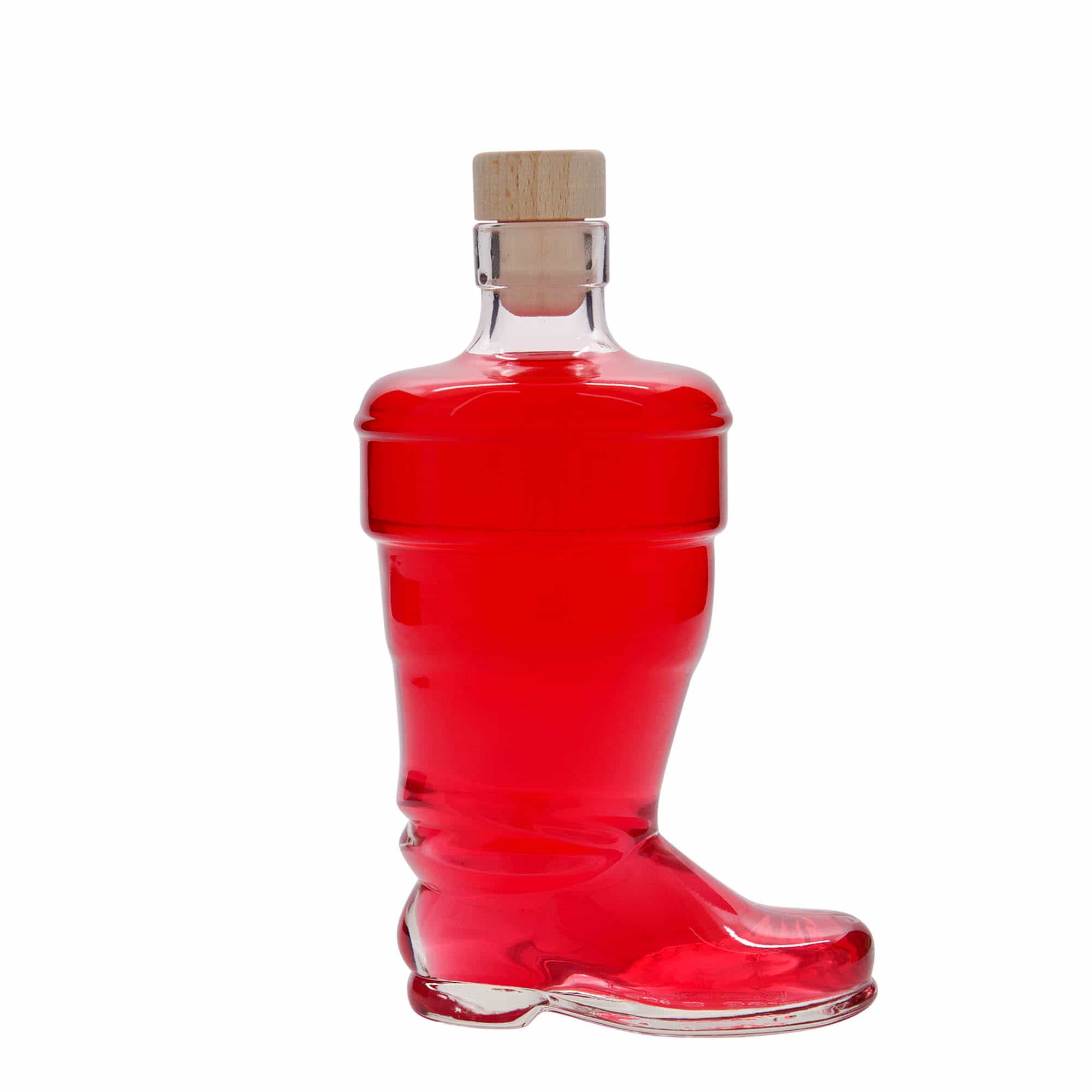 350 ml lasipullo 'Saapas', suu: korkki