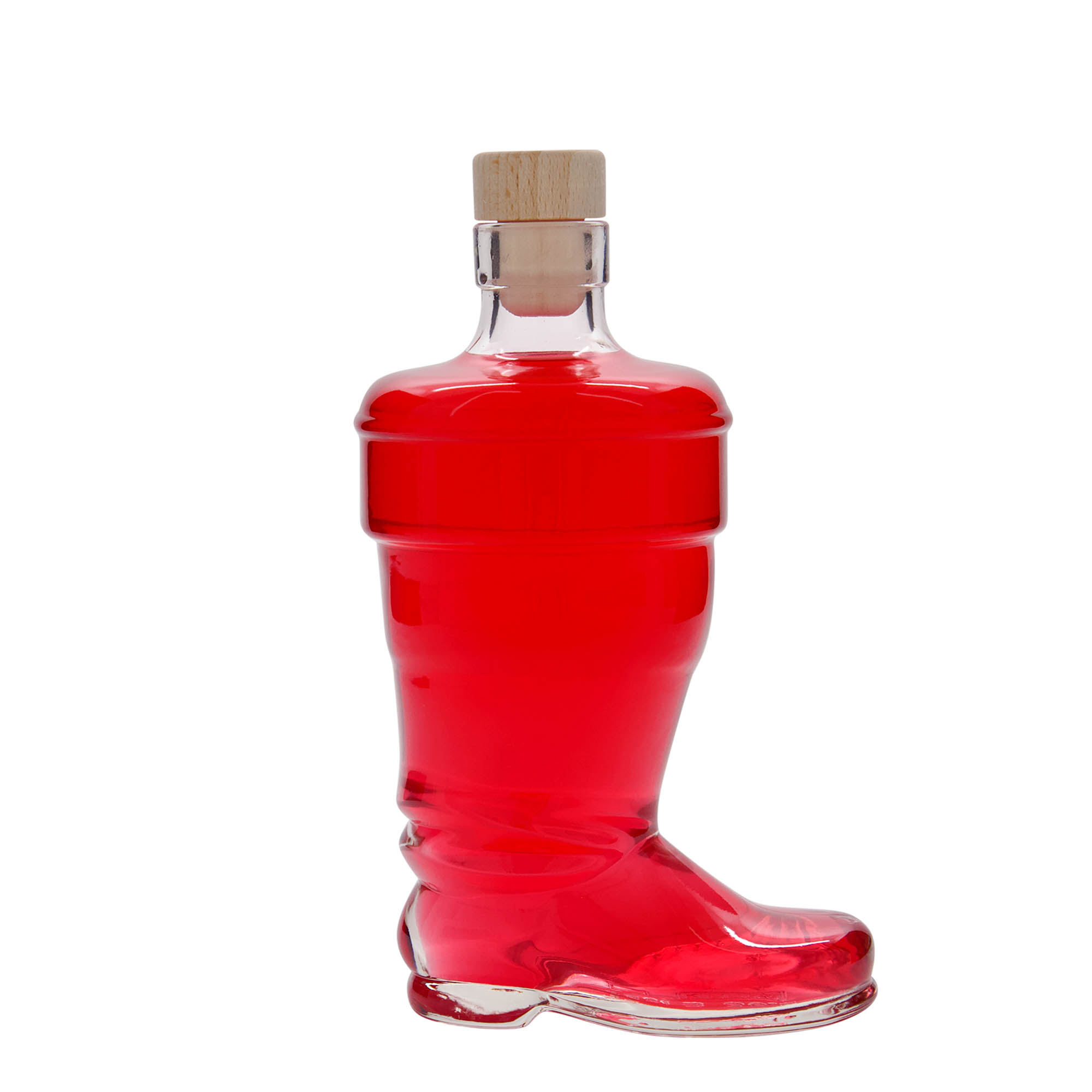 350 ml lasipullo 'Saapas', suuaukko: korkki