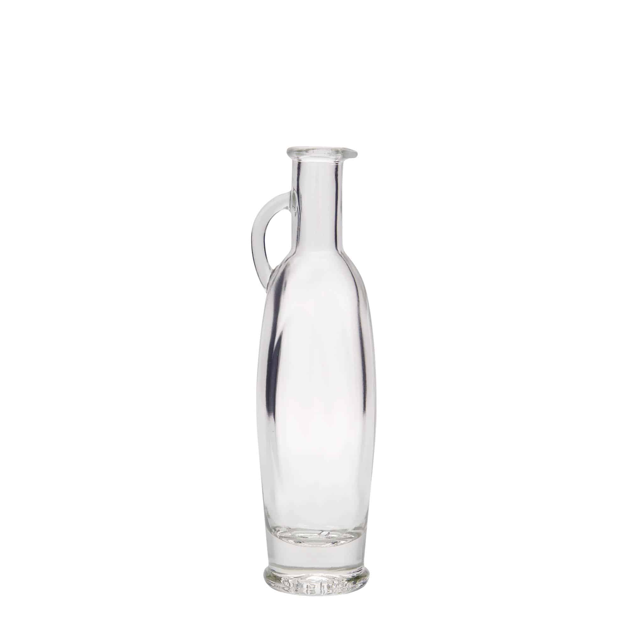 100 ml lasipullo 'Eleganta', soikea, suu: korkki
