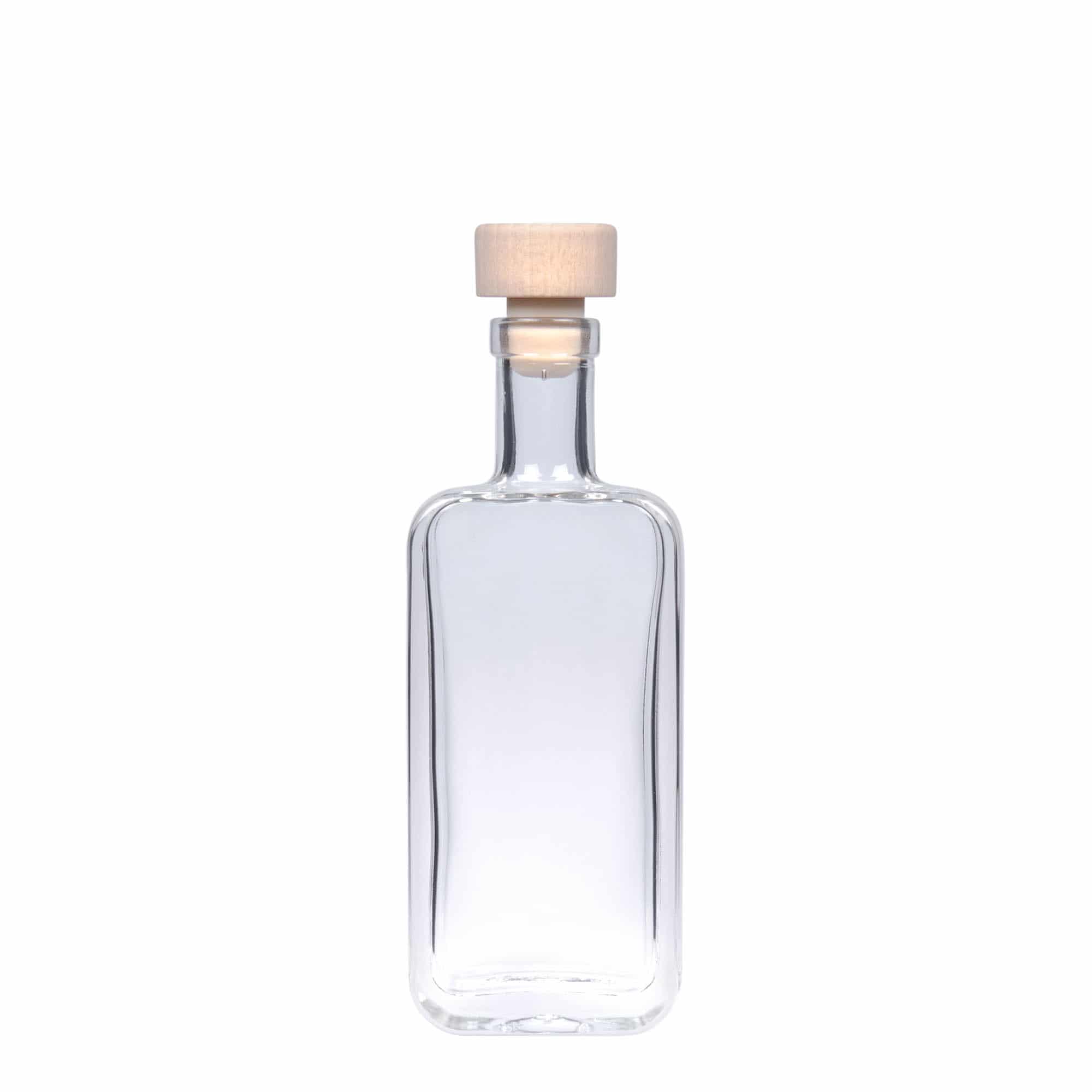 100 ml lasipullo 'Nice', suorakulmainen, suuaukko: korkki