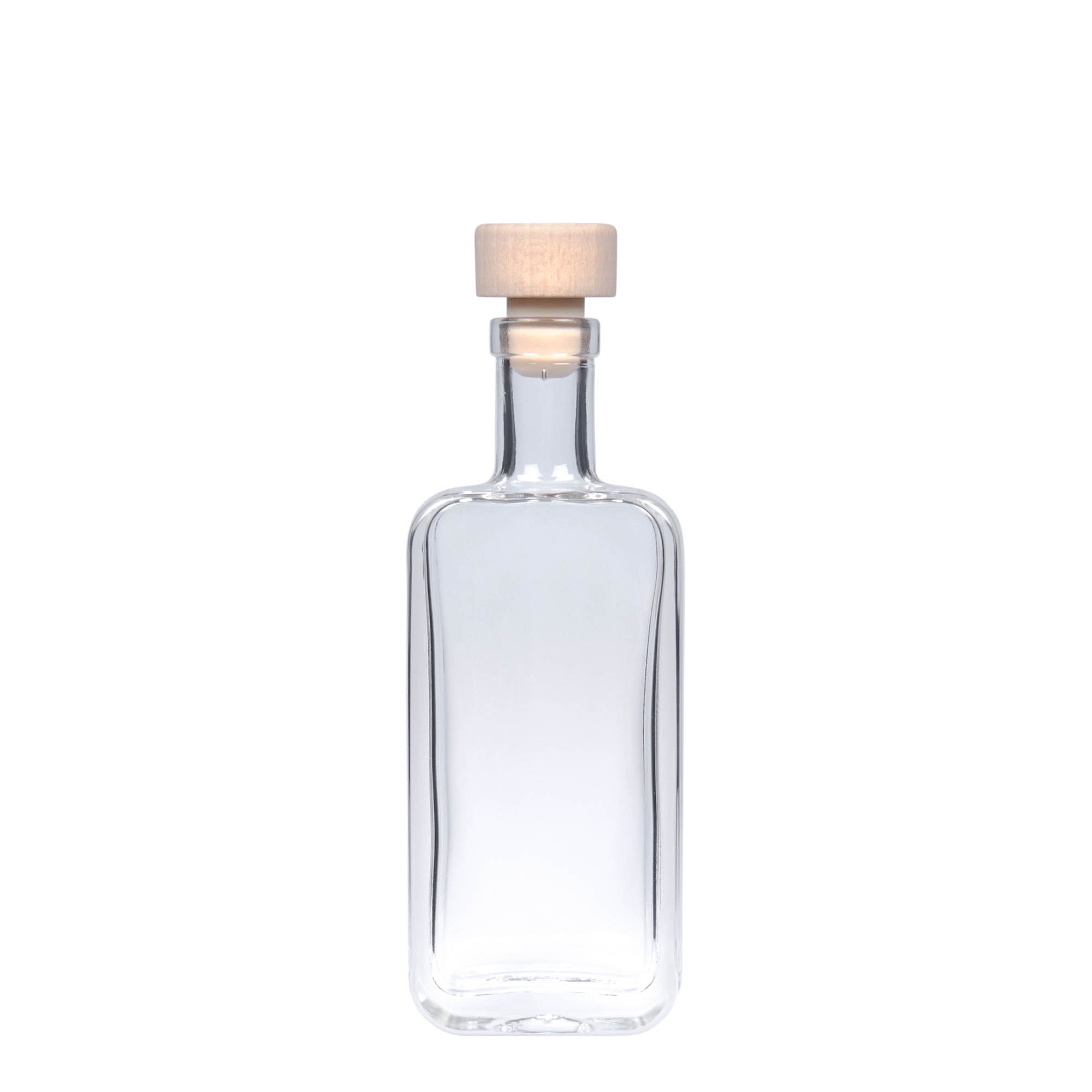 100 ml lasipullo 'Nice', suorakulmainen, suuaukko: korkki 100 ml lasipullo 'Nice', suorakulmainen, suuaukko: korkki