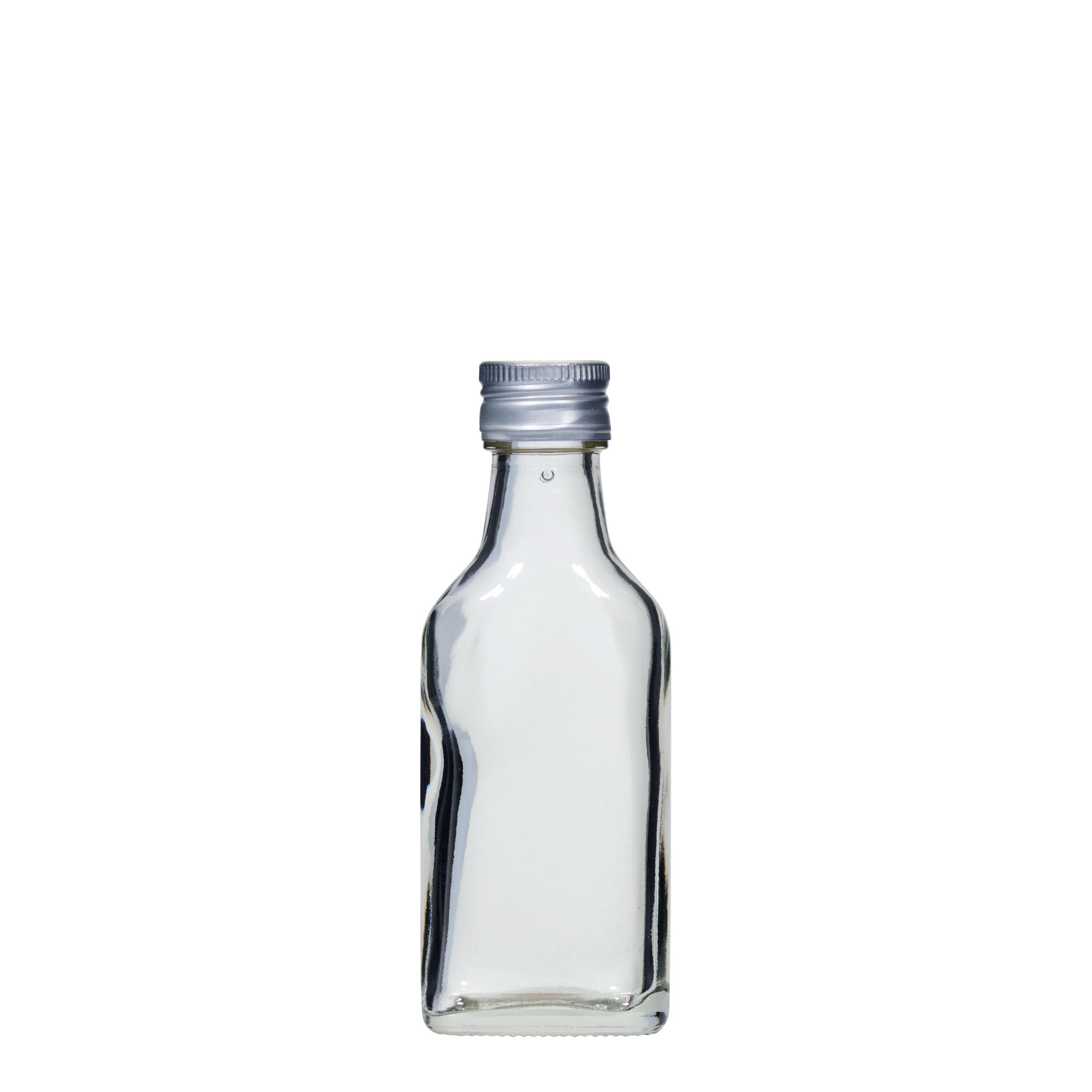 40 ml taskupullo, suorakulmainen, suuaukko: PP 22 40 ml taskupullo, suorakulmainen, suuaukko: PP 22
